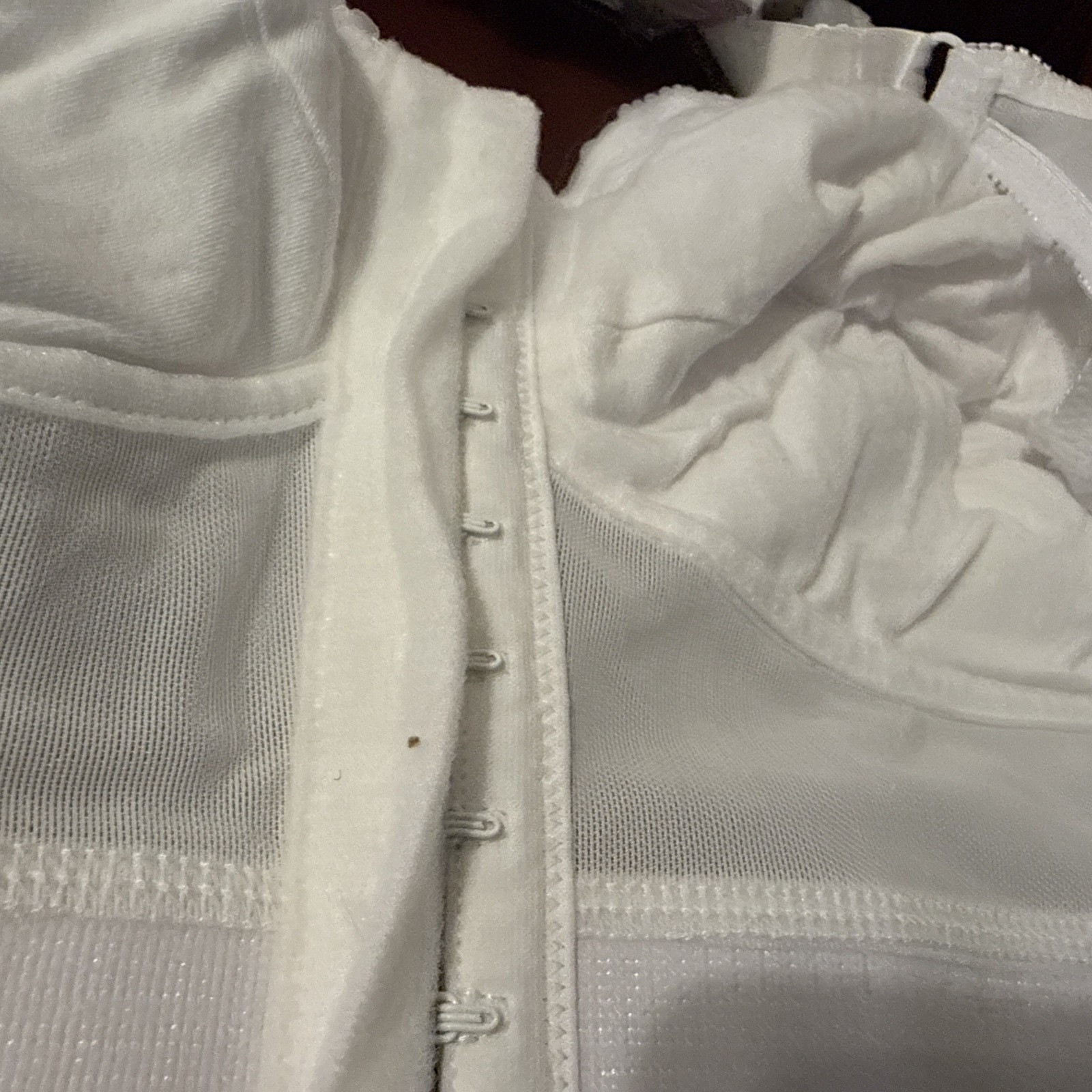 NEW Jodee Surgical Style 1805 Post Mastectomy Bra WHITE w/Pockets USA-MADE 44B