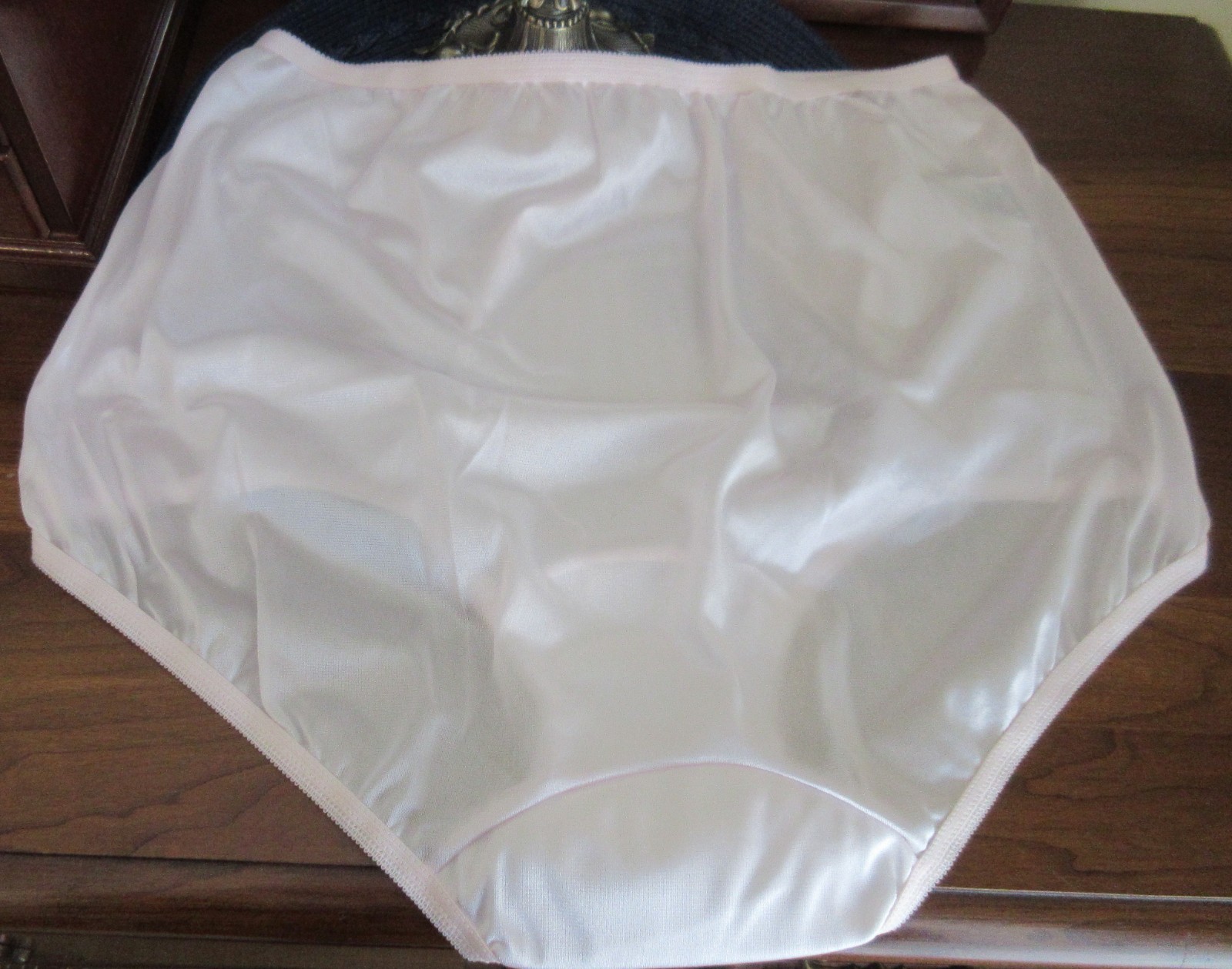 NOS DIXIE BELLE PINK SISSY hi waist GRANNY pillow ta EMBROIDERY panties sz 9/2XL