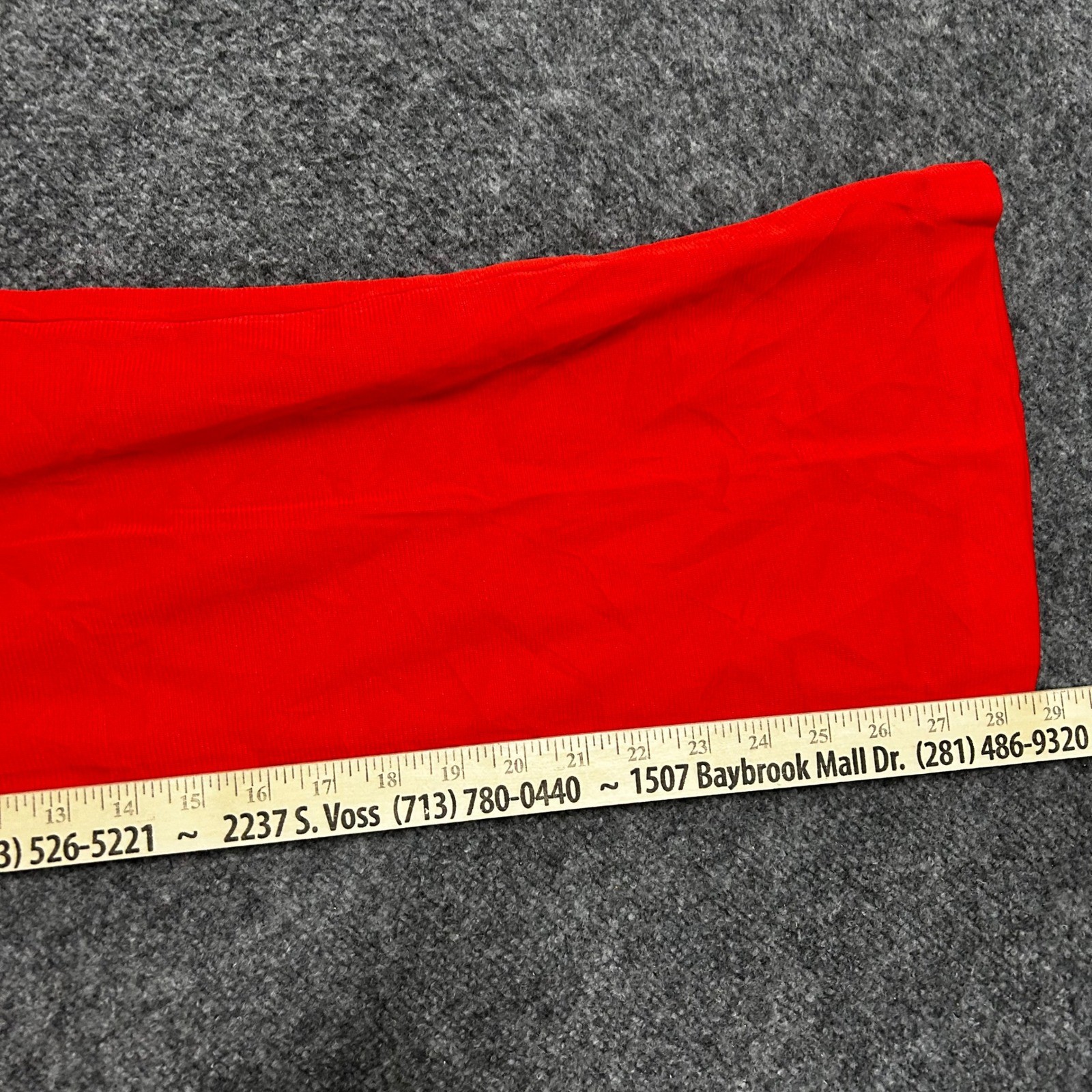 Vintage Pants Womens Size 10 Red Wide Leg Elastic Waist Made in USA Retro Casual