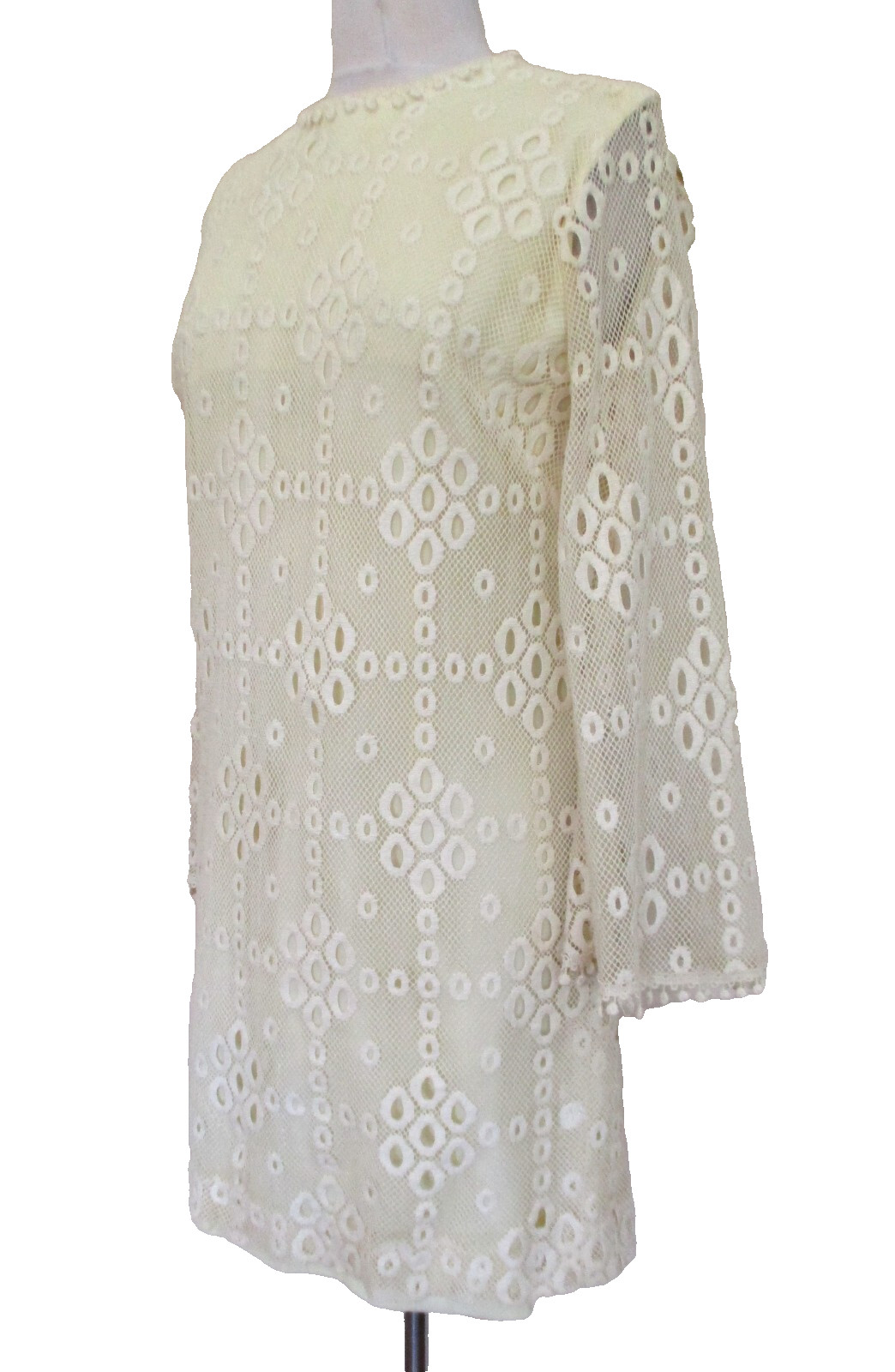 Vintage 60s Junior Sophisticates Originals Ivory Lace Dress S/M Women