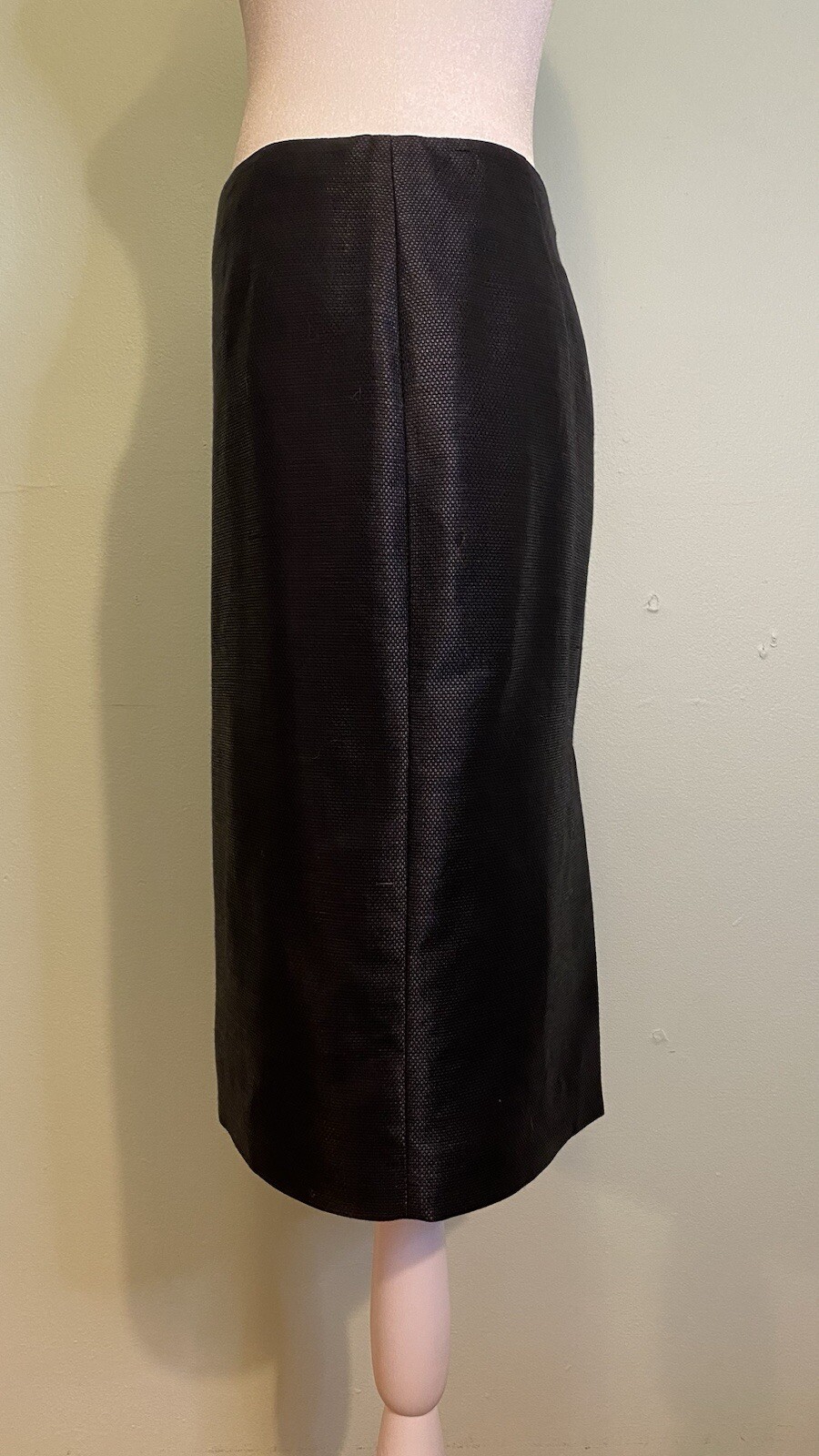 VTG ALEXANDER MCQUEEN 2006 BLACK WIGGLE SKIRT Sz 40