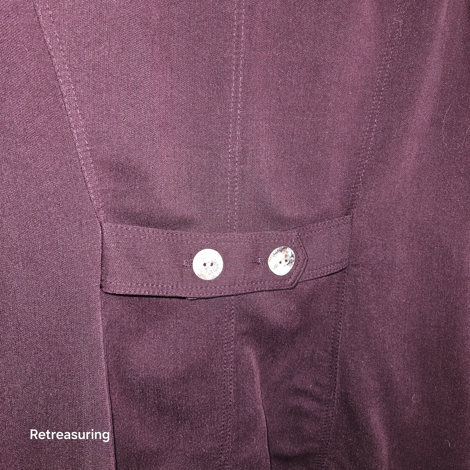 Vintage 1980’s Carol Anderson Petites Women’s 8 Maroon Tunic Vest Made in U.S.A.