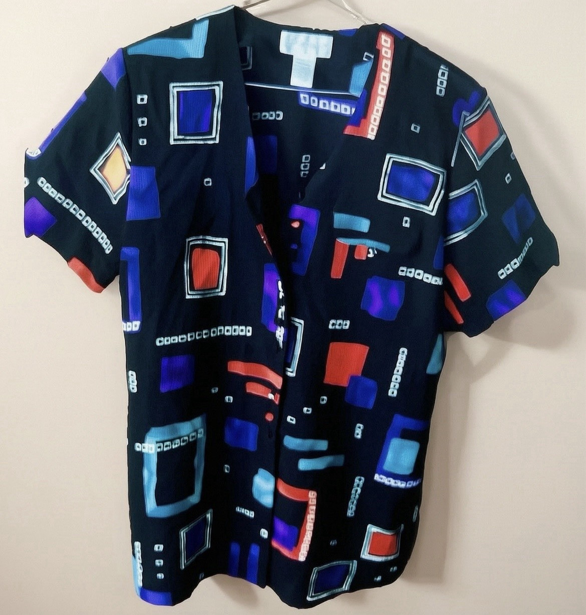 Vintage 90s Christie & Jill Women’s Button Up Blouse. Medium