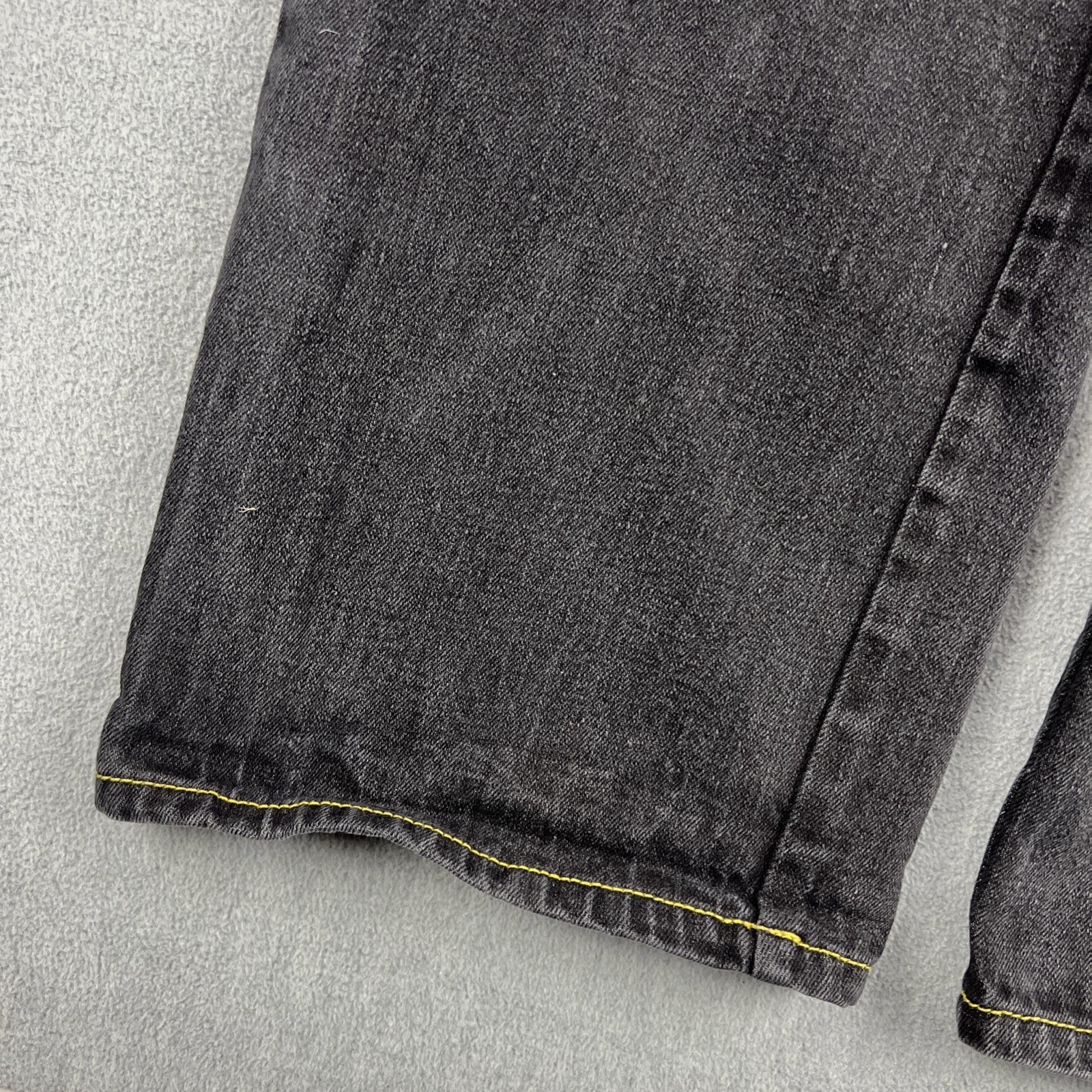 Vintage FUBU 90s Jeans Sz 16 (26×28) Distress Embroidered Pockets Baggy Skater