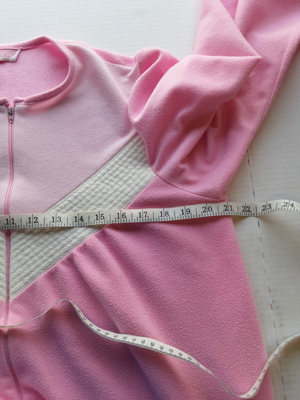 VTG Carriage Court Long Housecoat Pink Women’s Medium Single Pocket Robe