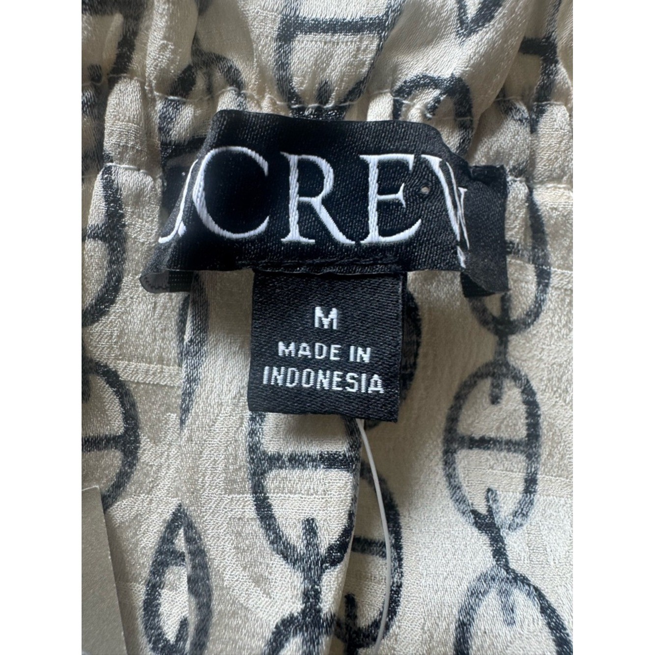 J. Crew Ruffleneck midi dress in vintage links print New with Tags No Waist Tie