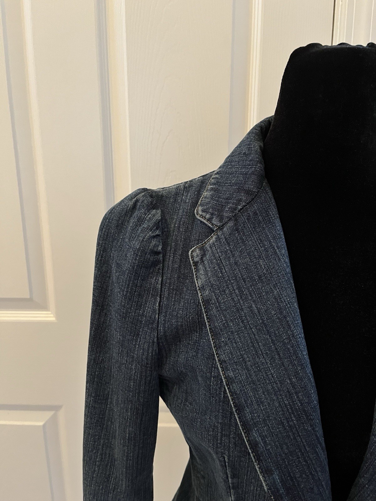 Vintage SEE BY CHLOÉ Paris Denim Jacket with Button Badges, Size 36 (French)