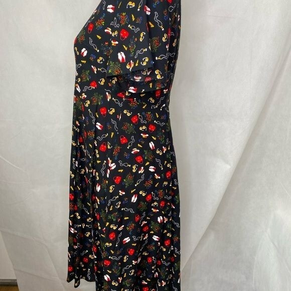 Vintage 80’s USA Paquette Too Byer California ladies dress black glam size 6
