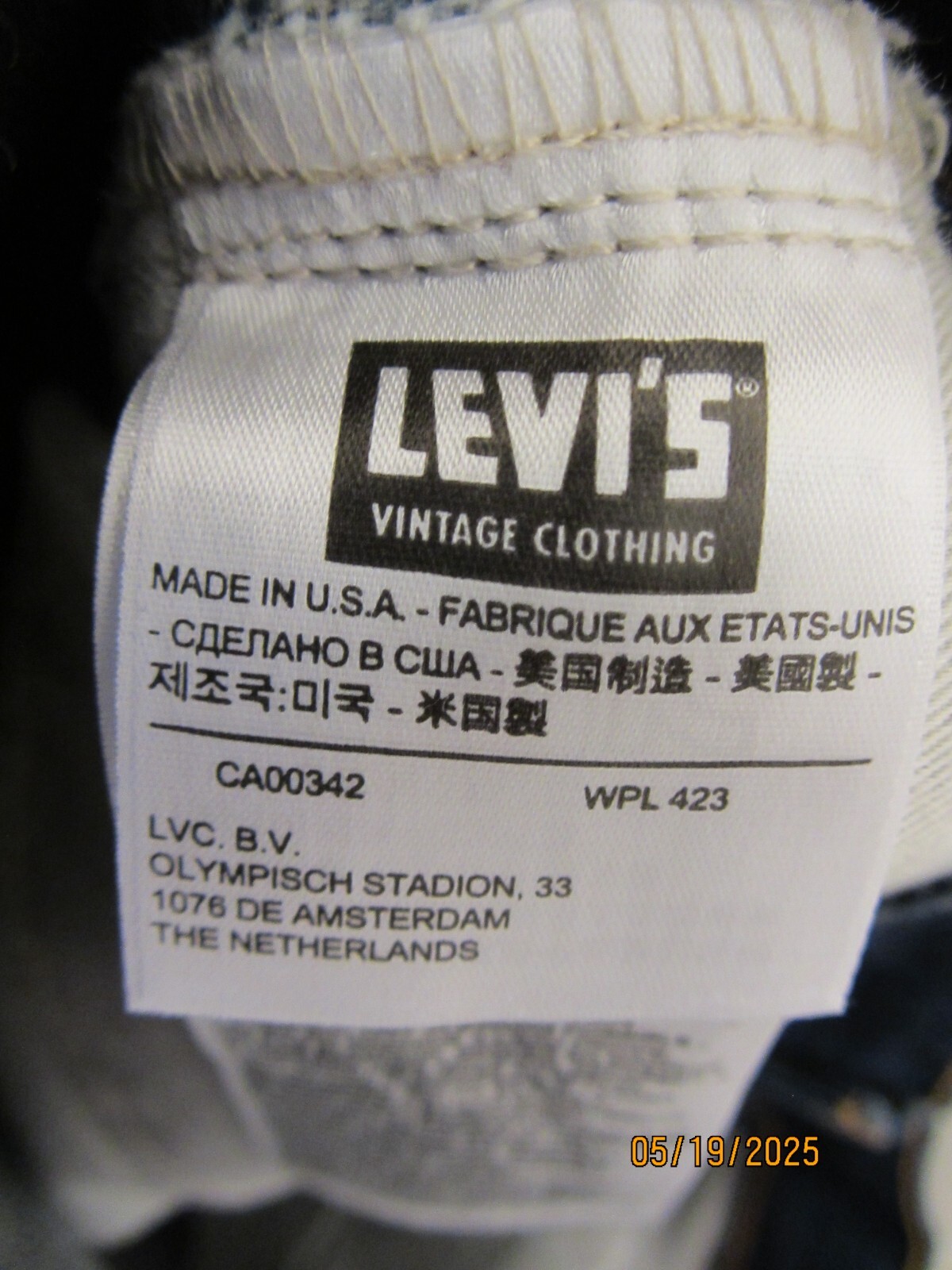 LVC Levi’s 684 Bell Bottom Orange Tab Flare (2013), USA Made, 29×34, EUC, $299