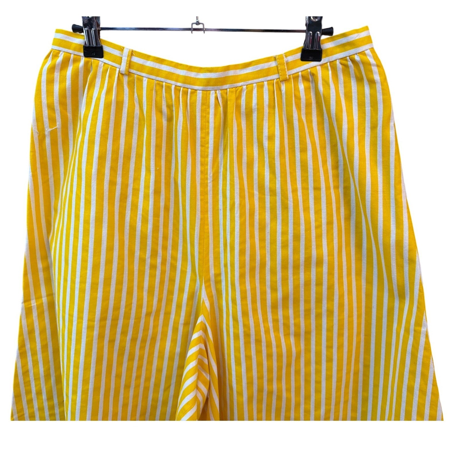 Vintage Century of Boston Striped Culottes Summer Nautical Retro Pants Coastal