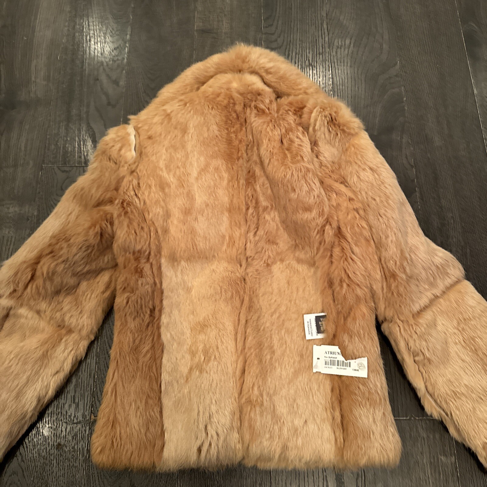 NWT Suede Leather Shearling Jacket Women Size XS Possibly Reversible