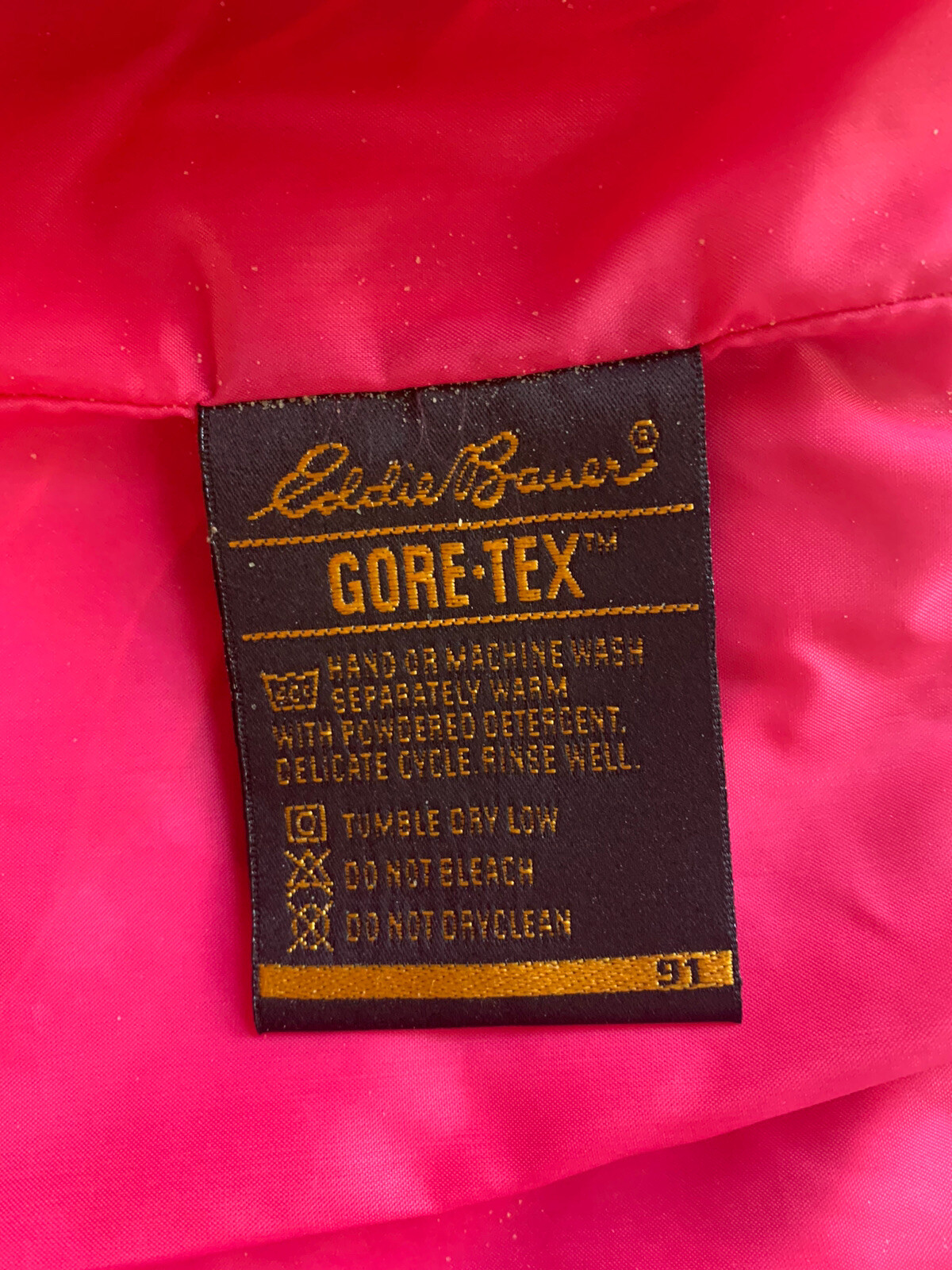 VINTAGE Eddie Bauer Gortex Jacket Windbreaker Pink Purple Womens Medium