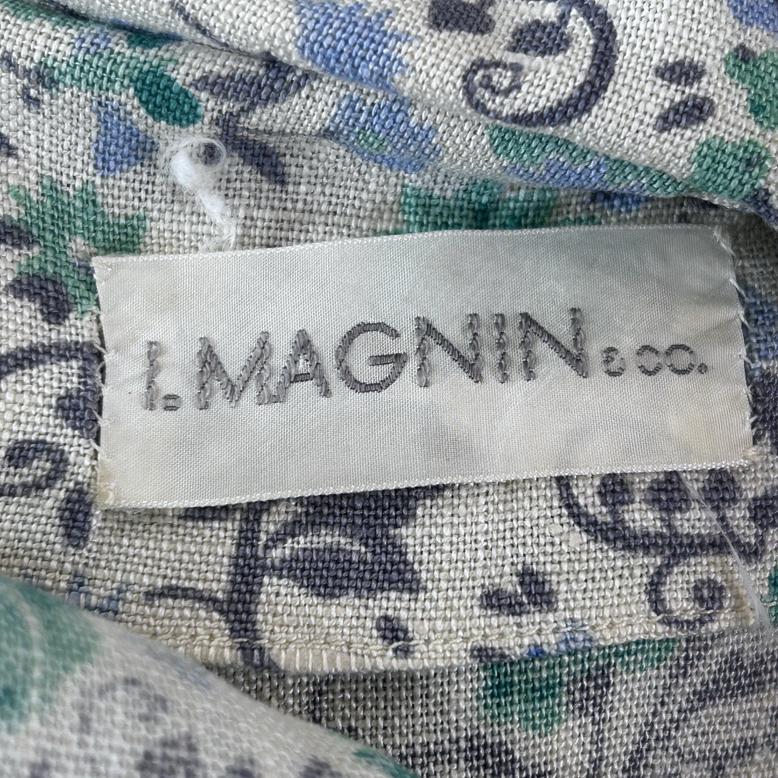 Vintage I Magnin Midi Dress Small Floral Cottage Easter Tea Party Feminine Retro