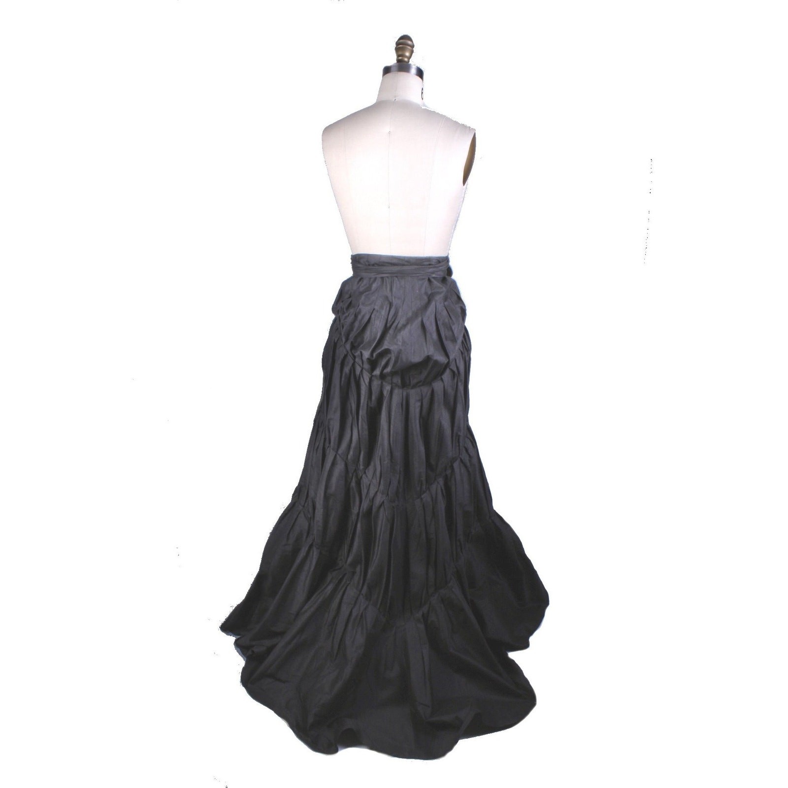 VTG Marimekko Silk Wrap Skirt Jukka Rintala Bustle Back Train 2010s 30” Waist