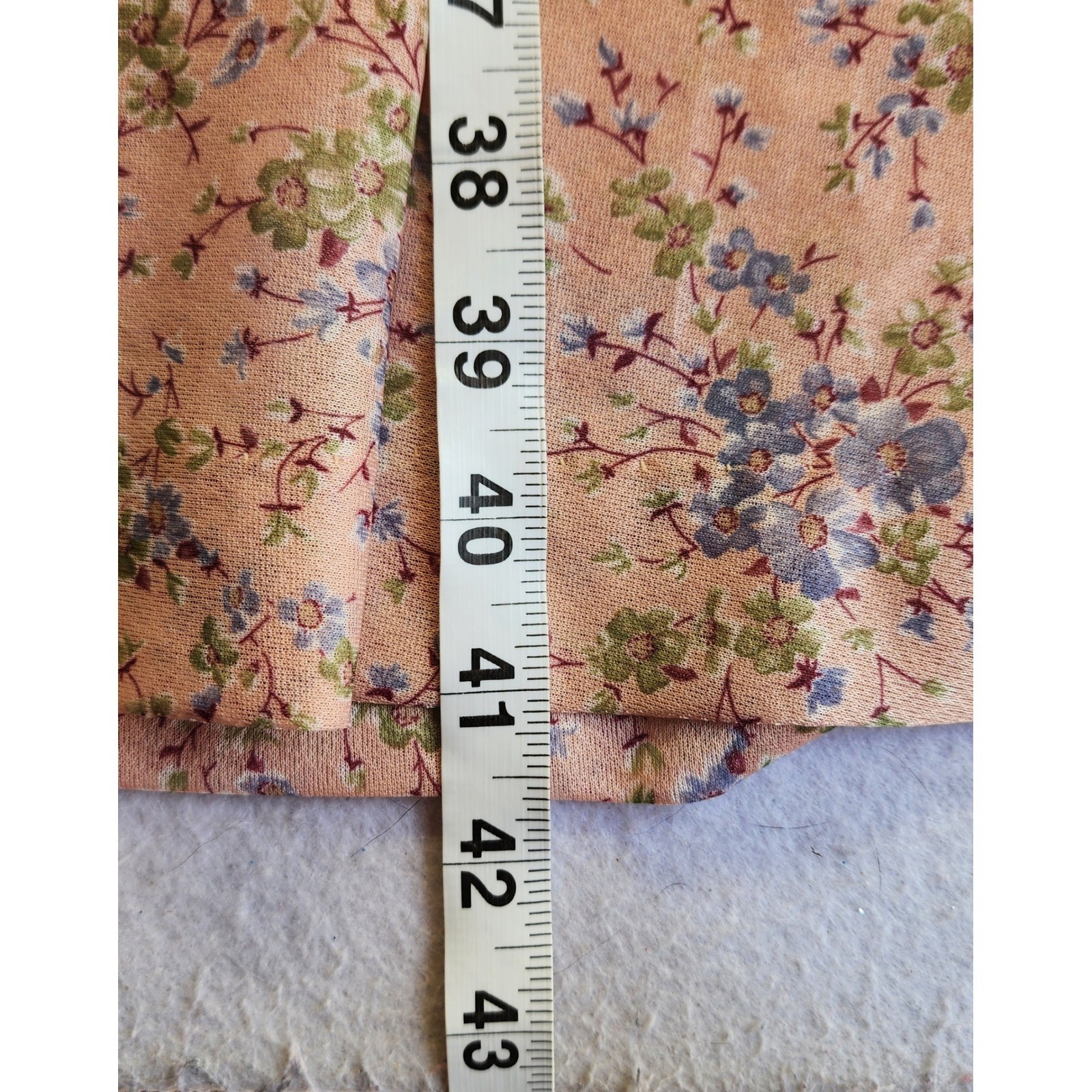 Vintage JCPenney Fashions Floral Flutter Sleeve Midi Dress Pink Size 13/14