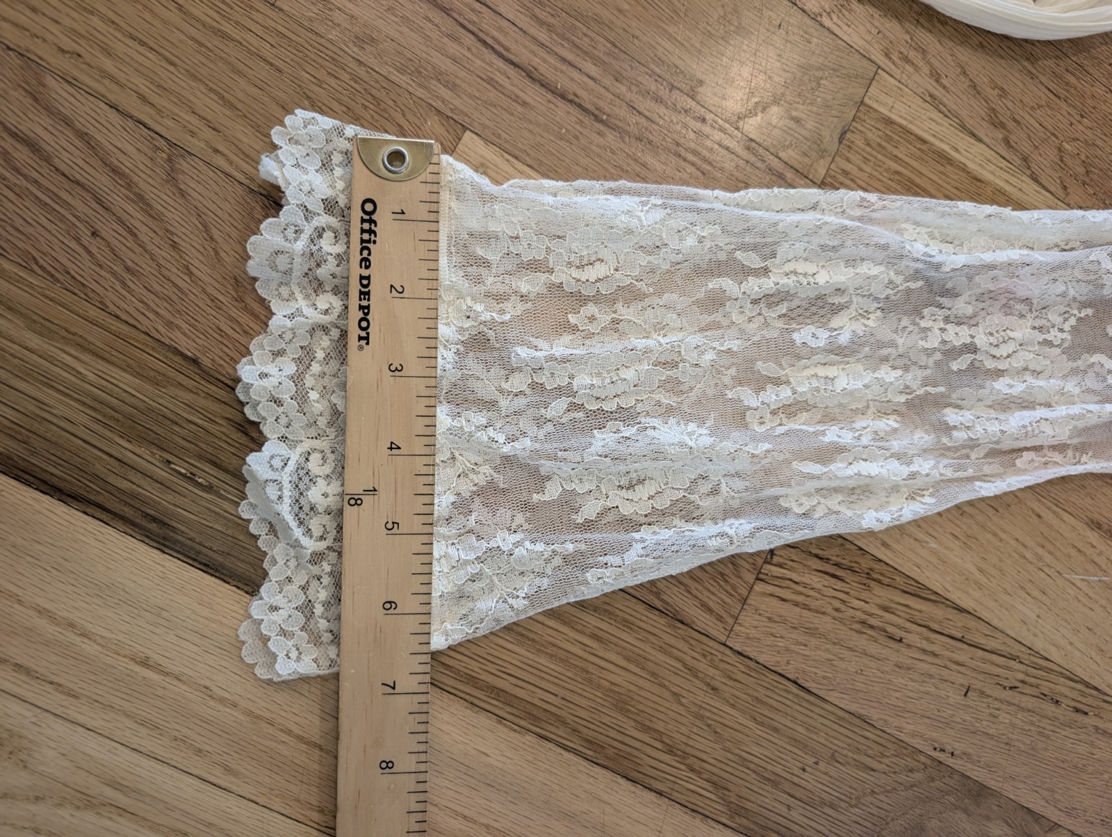 VTG 70s Prairie Maxi Dress Ivory Lace Victorian Revival S Boho Cottagecore Bride