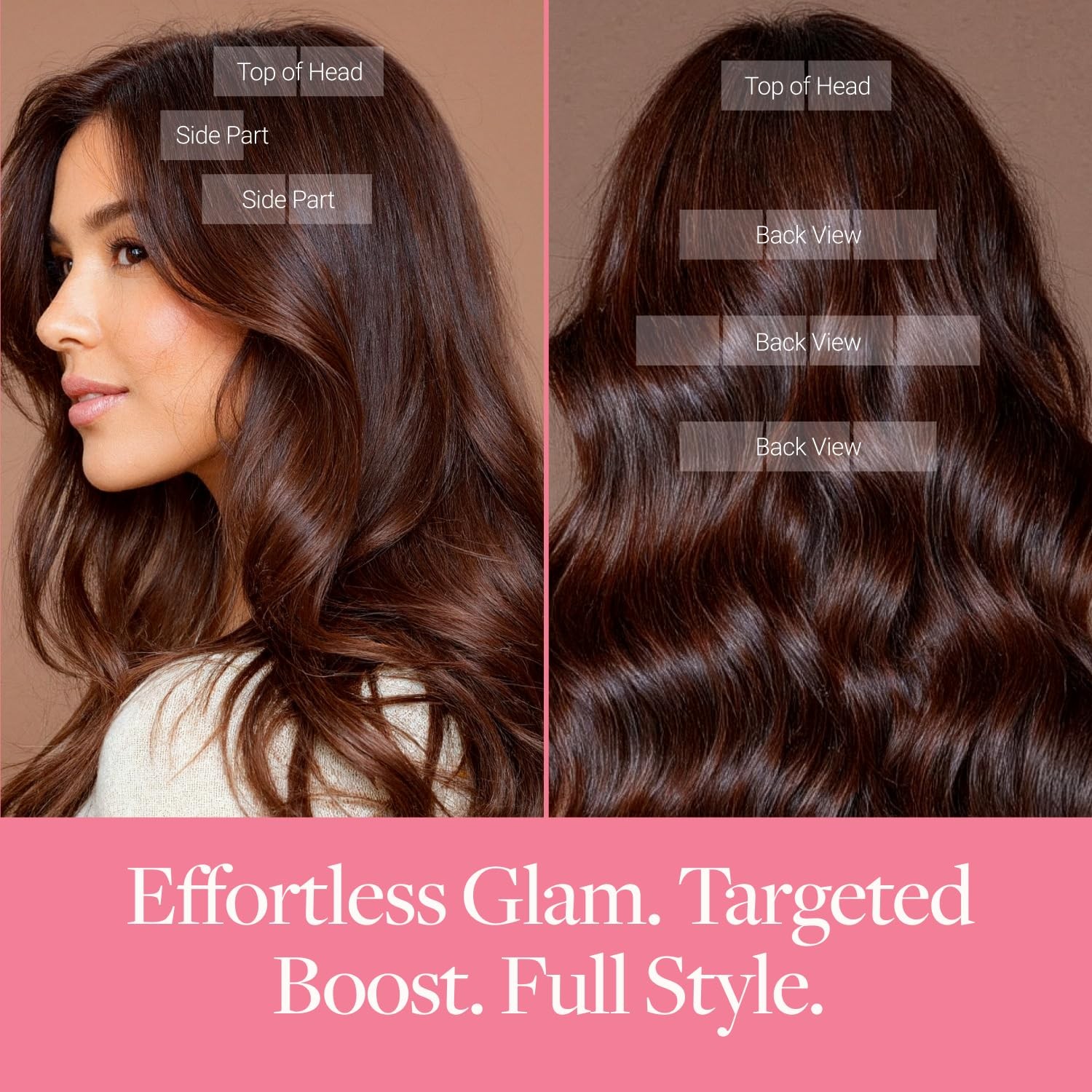 GOO GOO Invisi Edge Wide Tape in Hair Extensions, 3/8/613 Walnut Brown to Ash Br