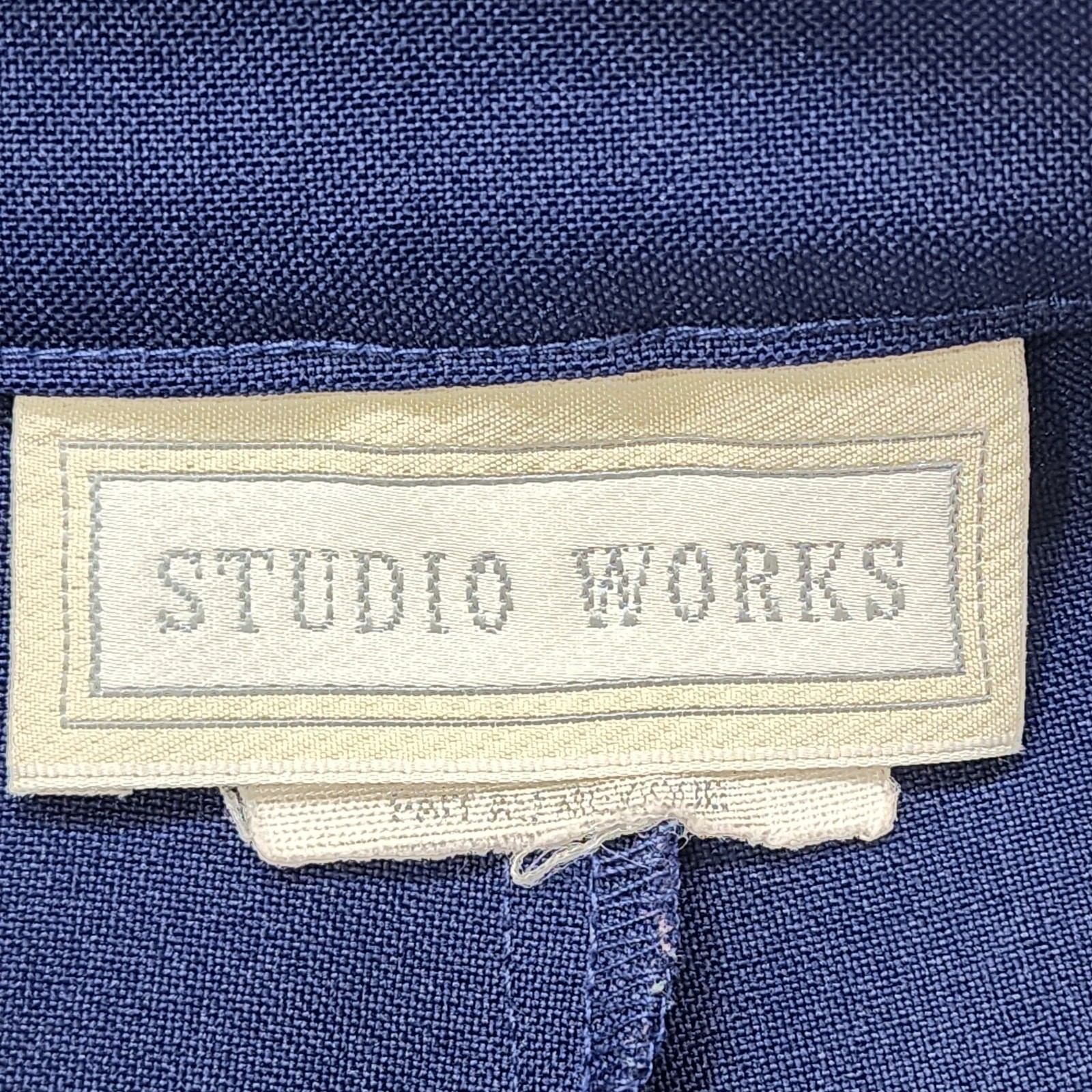 Vintage Studio Works Pants Womens 22WP Blue High Rise Tapered Office Preppy