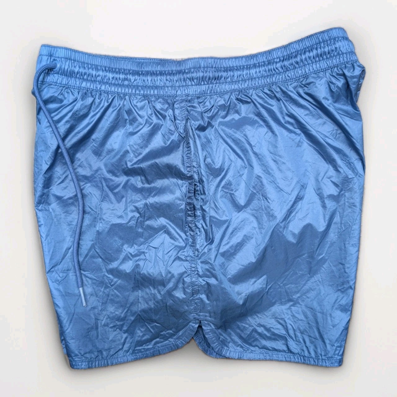 COS Gloss Nylon Shorts Running Womens S Blue Gym Running Sprinter Retro Sports