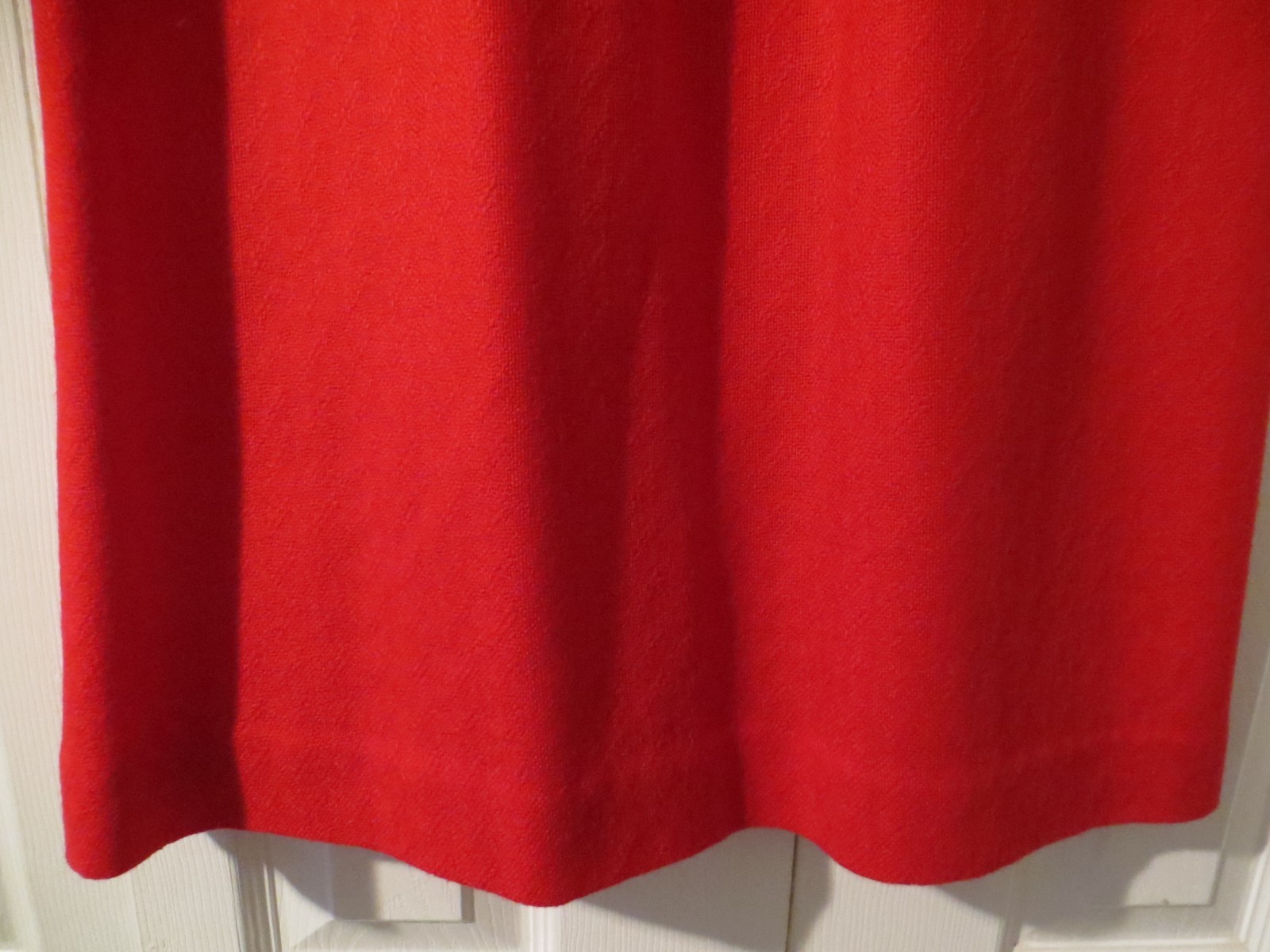 70’s Vintage Evan Picone Red Wool Atomic Knit Classy Casual Aline Skirt 10