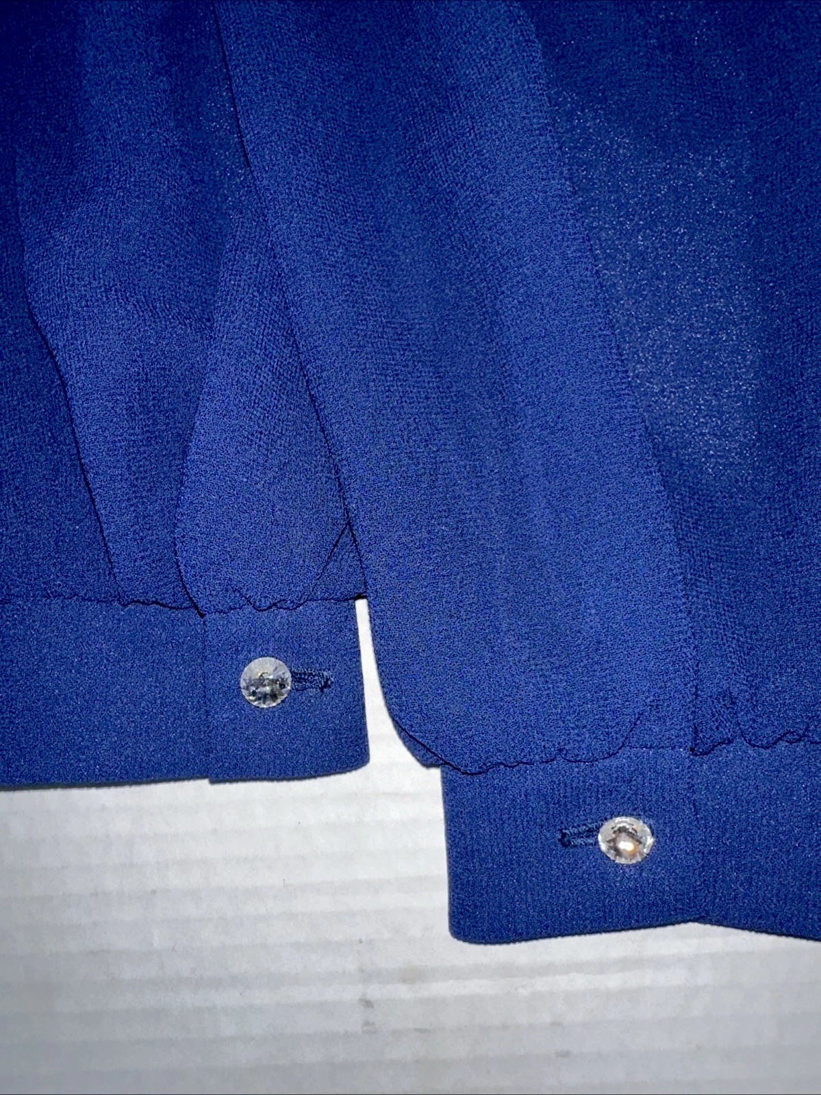 Vtg Florentine Brand Navy Chiffon Jacket Dress Size 10 – Canadian Midi Length