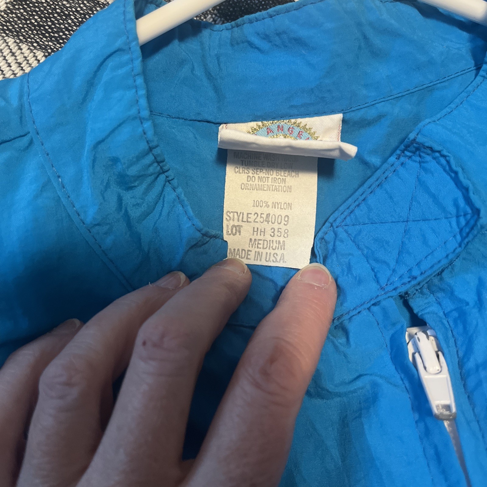 Vintage 1980s LA Gear Aqua Women’s Medium Colorblock Windbreaker Track Jacket