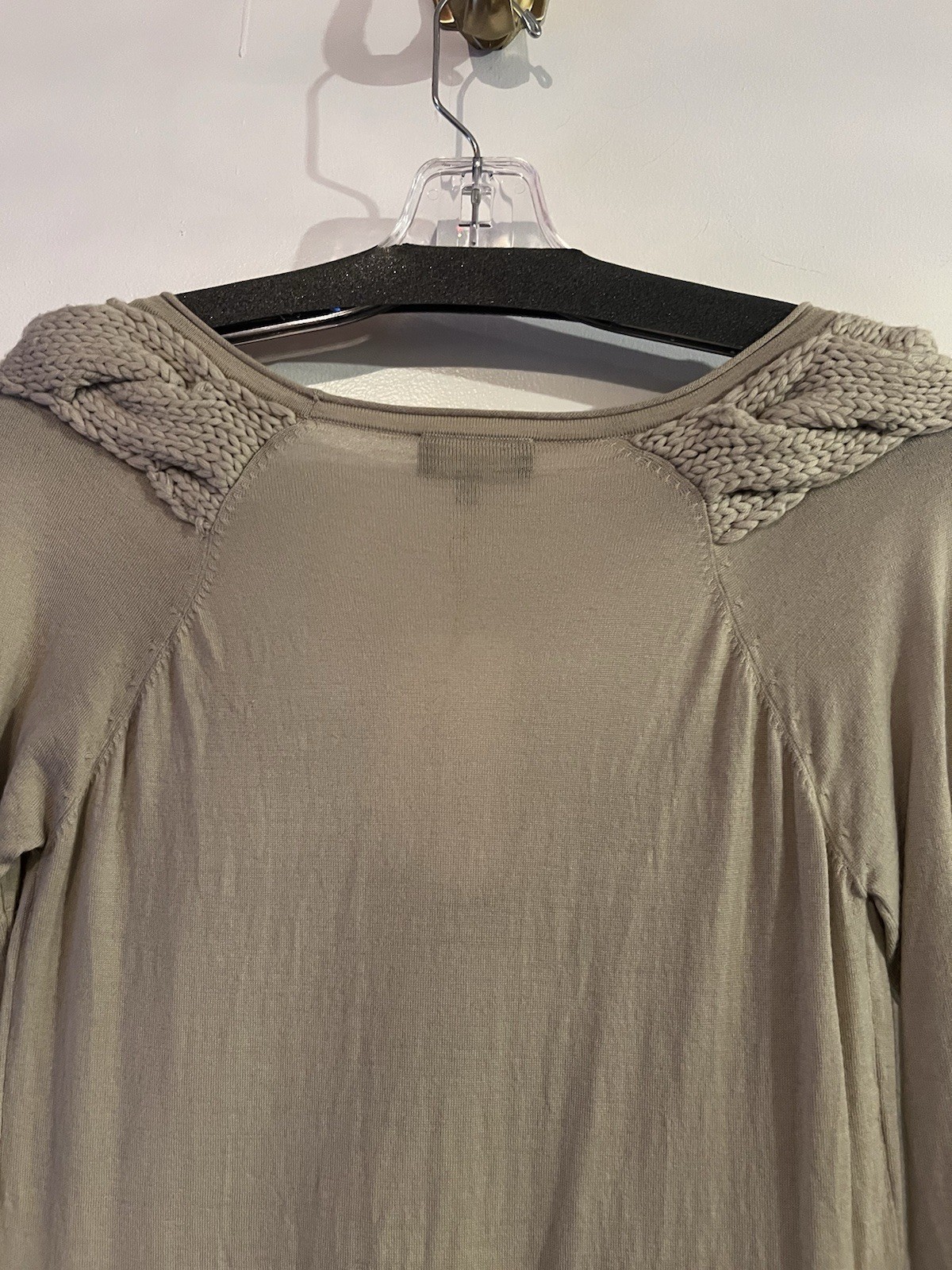 Et Vous Vintage Braided Shoulder Wool Sweater FRENCH BRAND Y2K