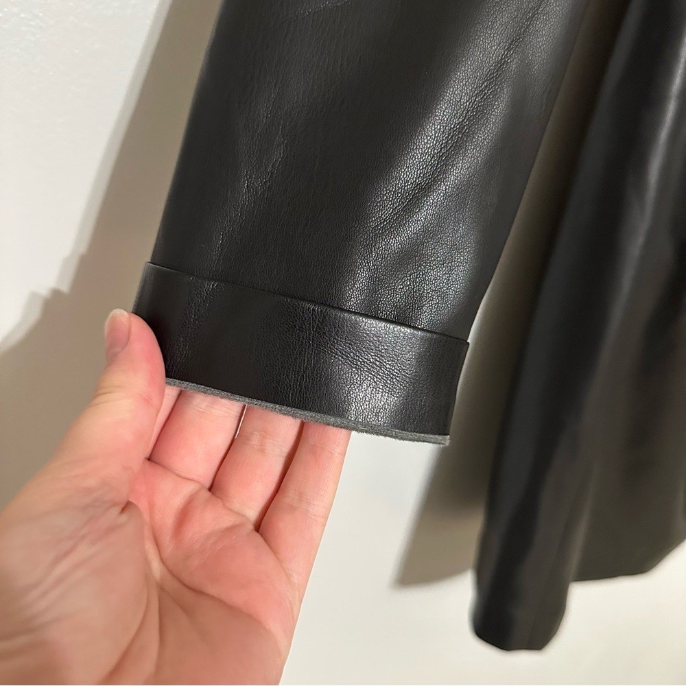 NWT House Of Harlow 1960 Vegan Leather Faux Wrap Mini Dress