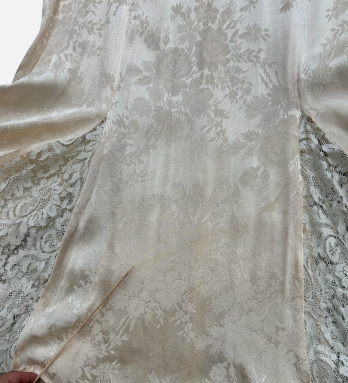 VTG Jessica McClintock Ivory Lace Wedding Dress Sz 4 / 6 Whimsigoth 80’s *READ
