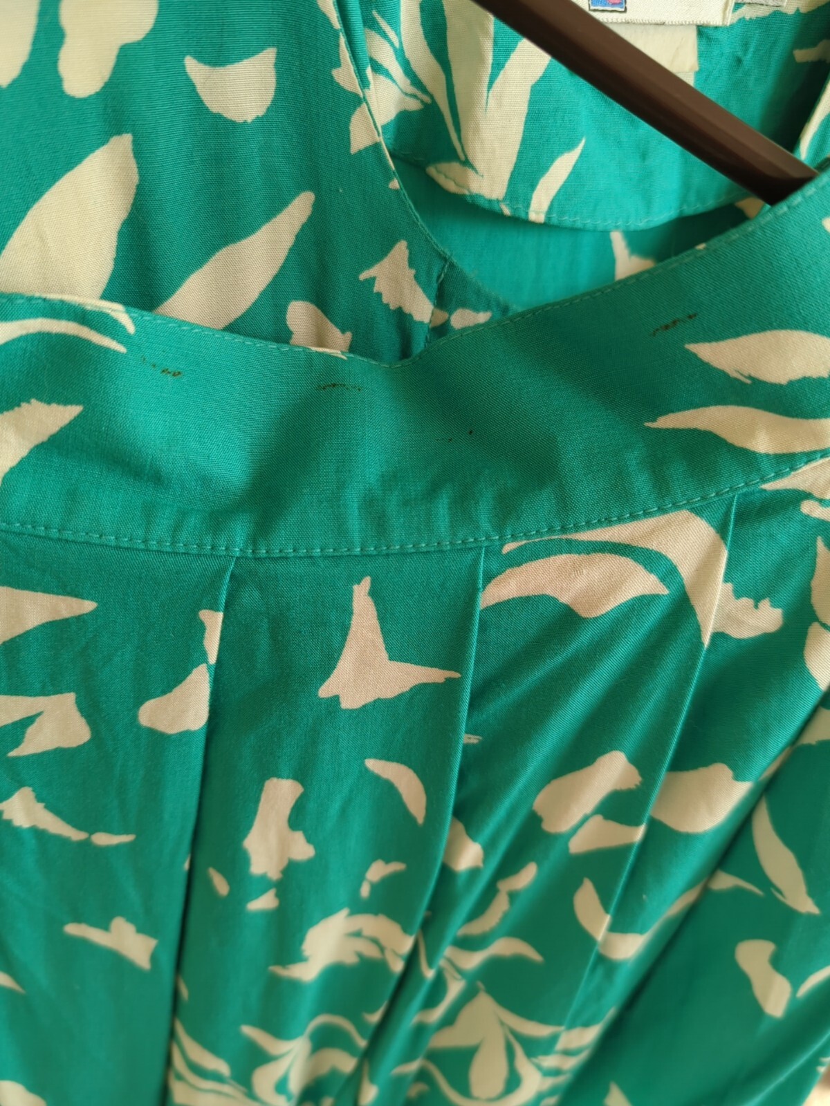 Pre-owned Vtg Prophecy Skirt Set Turquoise/White Peplum Top Pleated Skirt SM