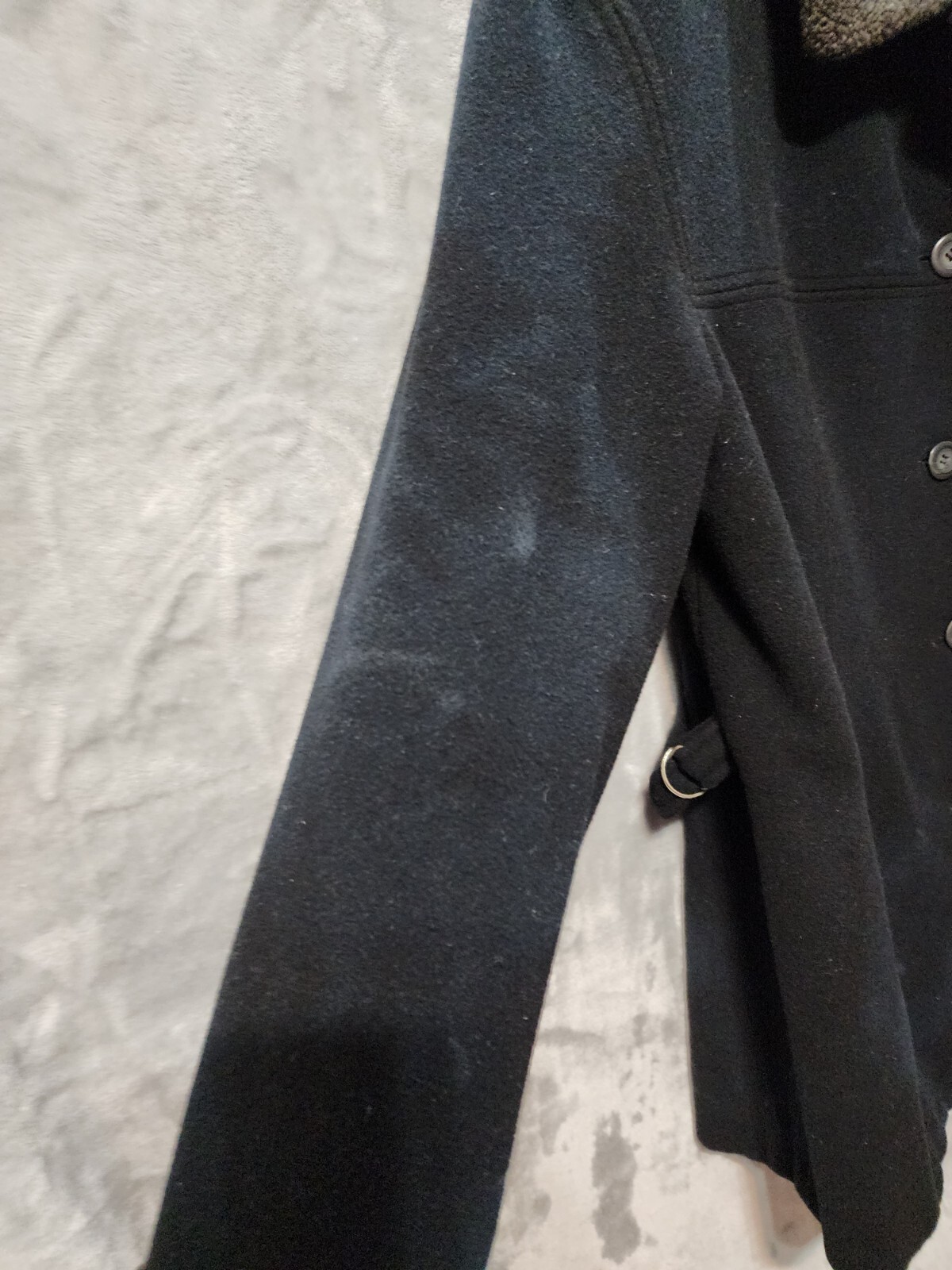 Vintage Oakbrook Wool Blend Womens Chore Barn Coat Jacket 14 Black Outdoor