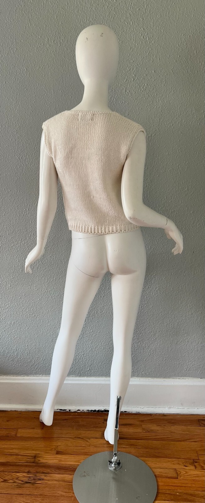 Vintage 80s Currant by Jeri Jo Sweater Vest Top Hand Loomed S