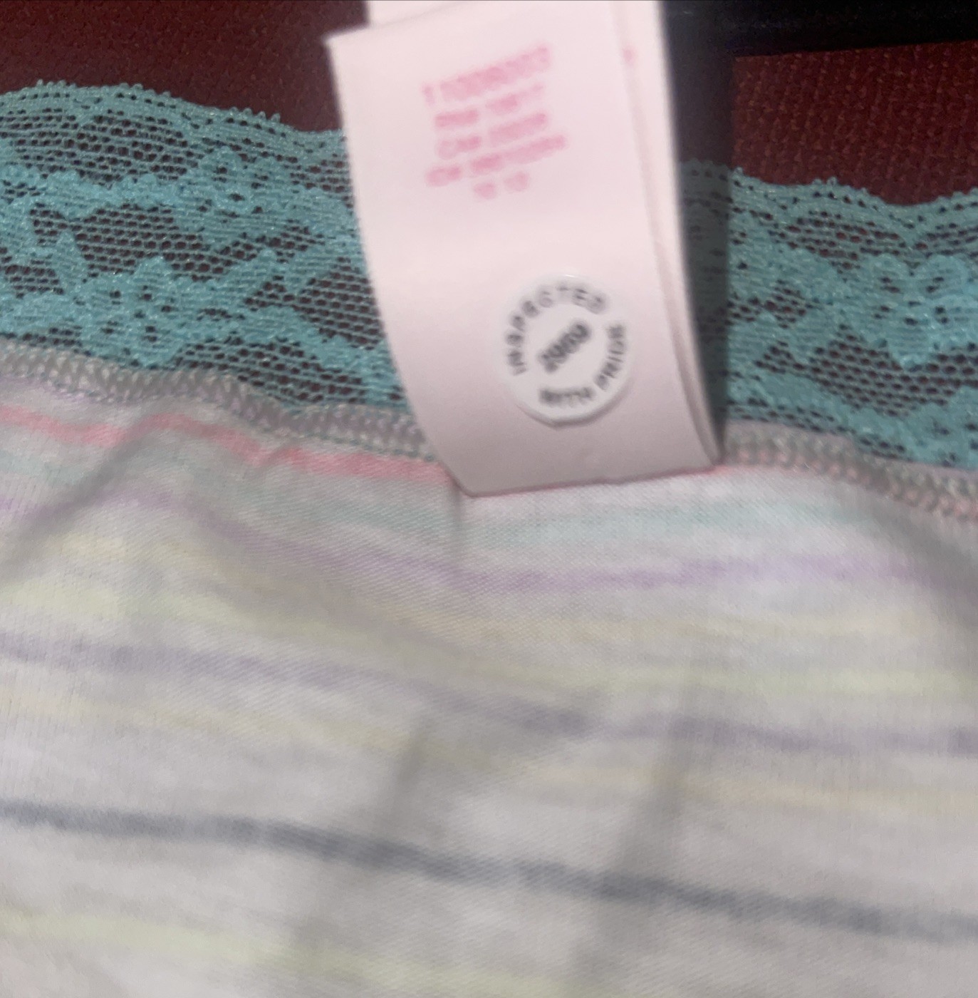 Vintage Victoria’s Secret Brief Striped Hi Leg Brief 2013 NWOT Sz Med