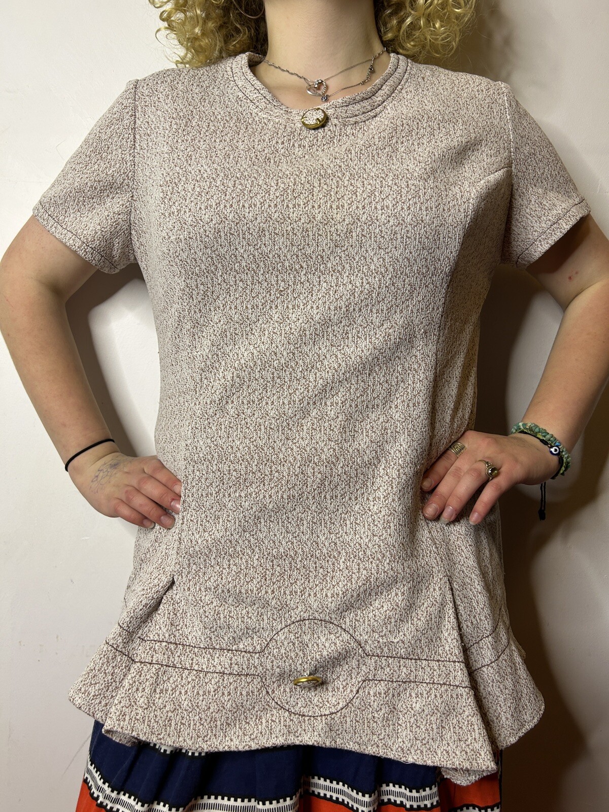 Vintage Australian 1980s Carmen Jones Treilon Ladies Blouse Art Deco Peplum AU14
