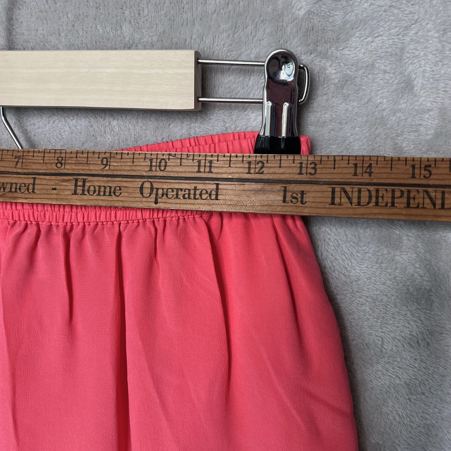 David Hollis Silk Top & Shorts Set 2 Piece Womens Small Coral Pink 90s y2k