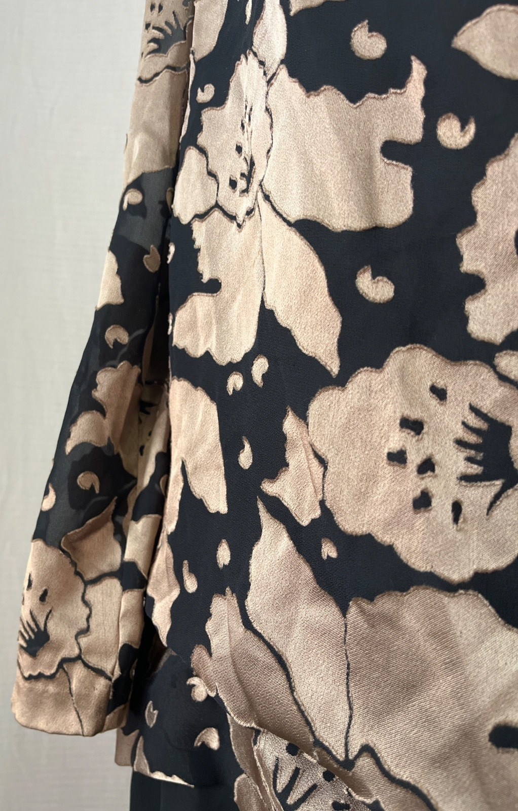 Vintage Dress by Lady Carol of New York size 16 Bronze Floral