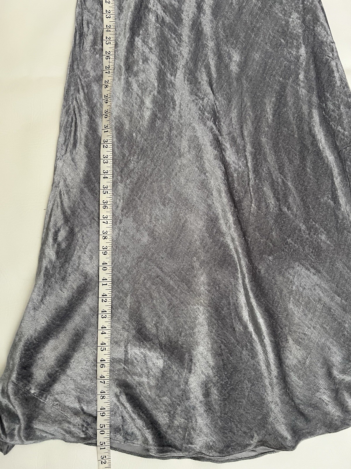 Nostalgia Vtg 90s Crushed Velvet Dress Gray Sz. M Whimsigoth Dark Fairy Party