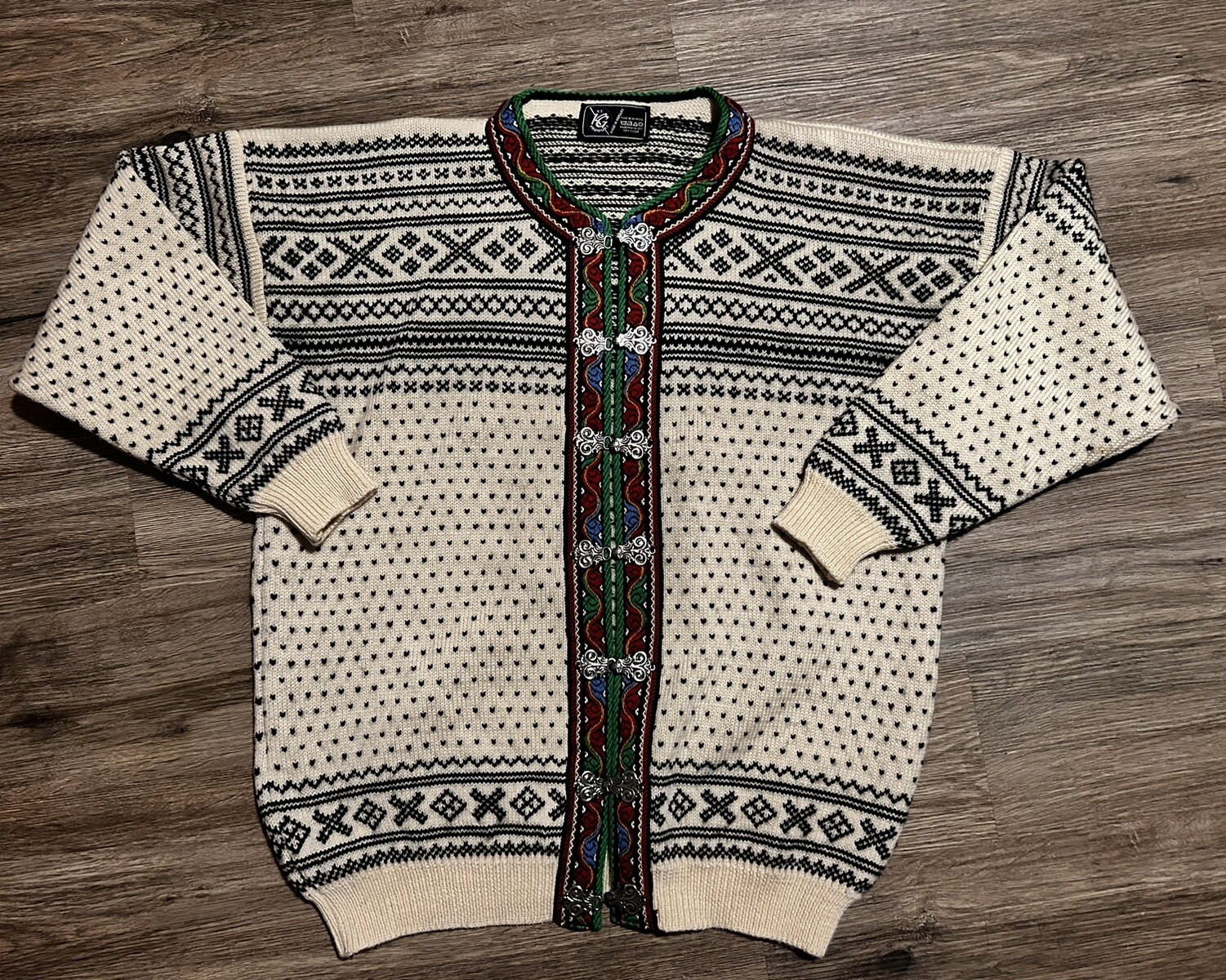 Vintage Norwegian Wool Sweater Sz S