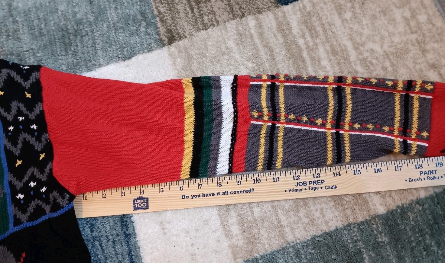 Margules Vintage Sweater Cardigan Medium Shoulder Pads Red Multicolor