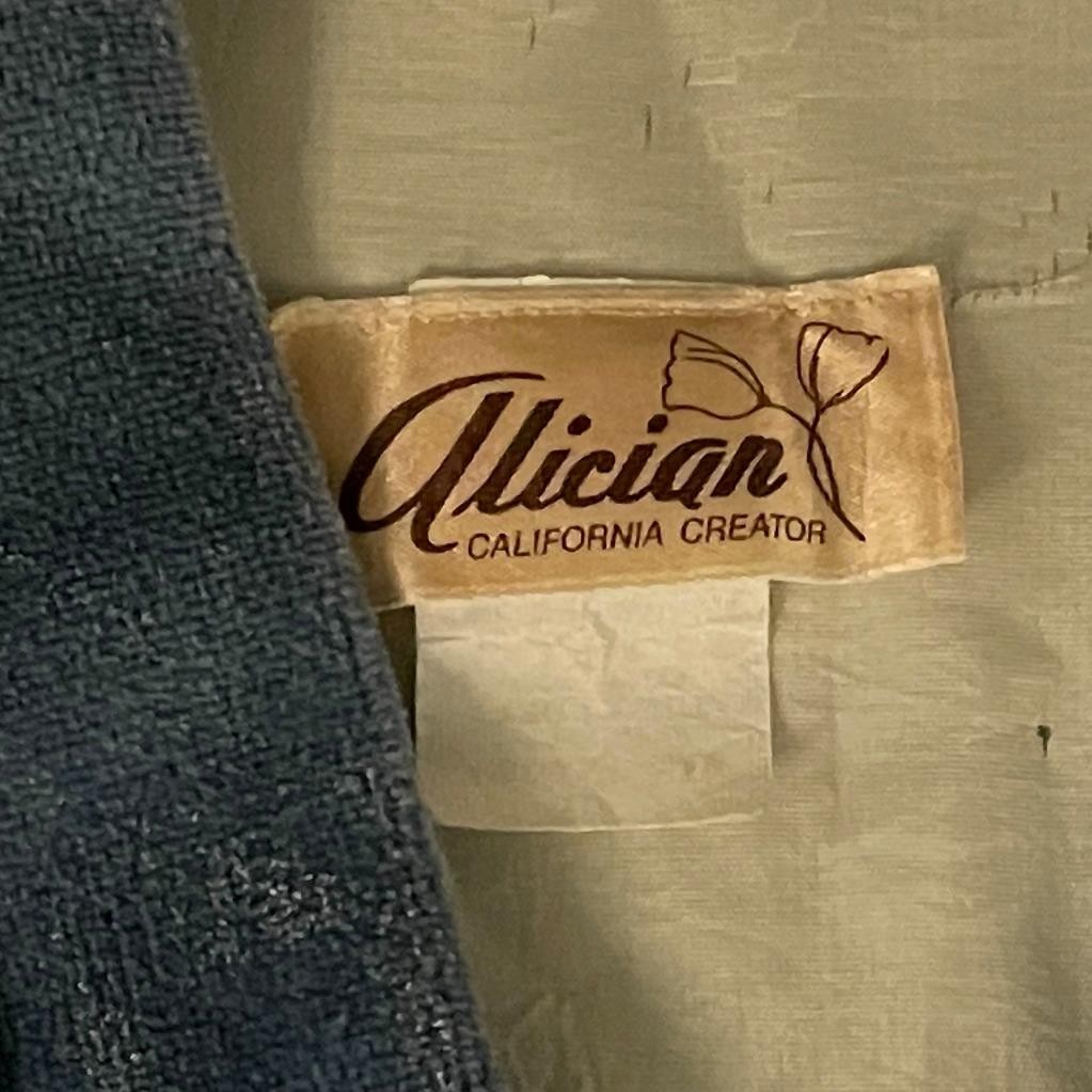 Alician California Creator Velour Quilted Womens Jacket 1970’s