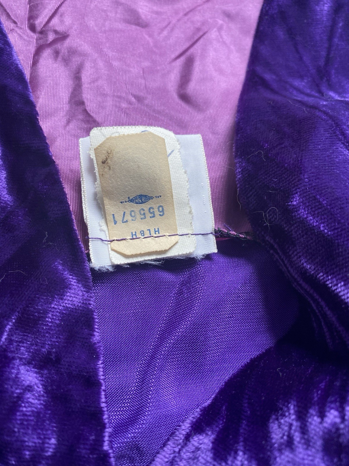 1970s This Is Yours San Francisco Velvet Dress & Shorts Hot Pants Purple Buttons