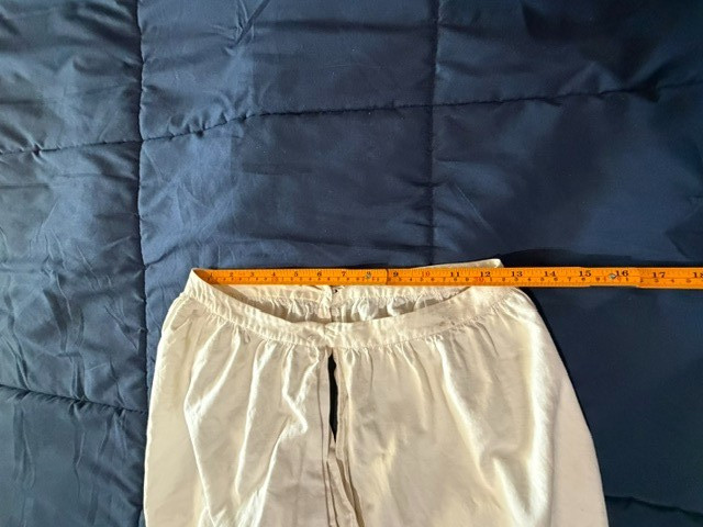 VTG Edwardian bloomers split drawers cotton long legs waist 25-26″ Unique