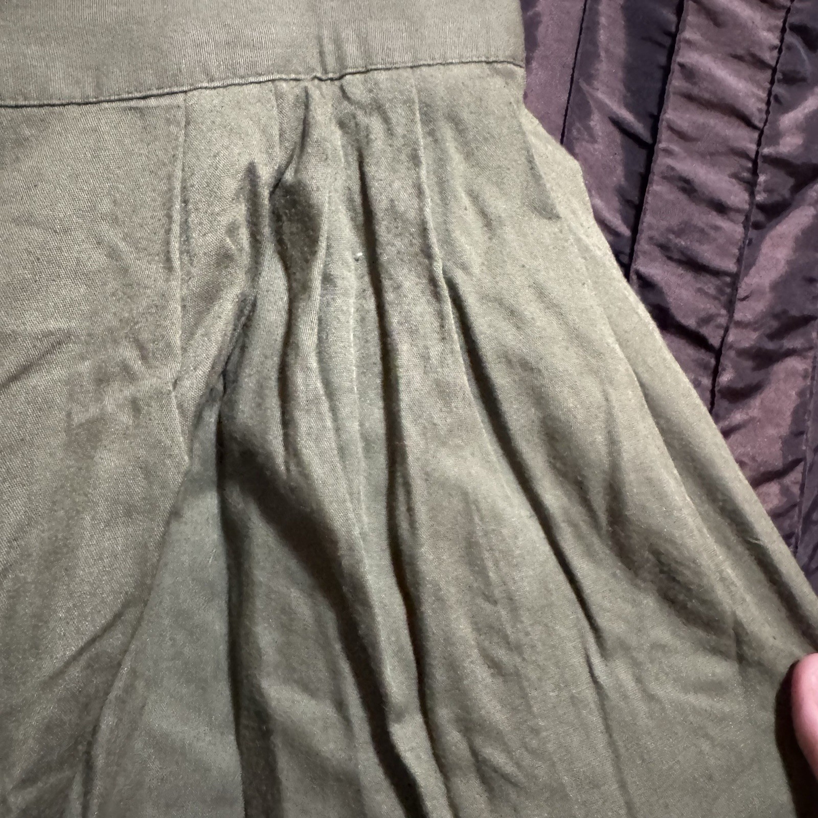 Kathie Lee Women’s Green Shorts Elastic High Waist Pleated Front Size 10 Vtg