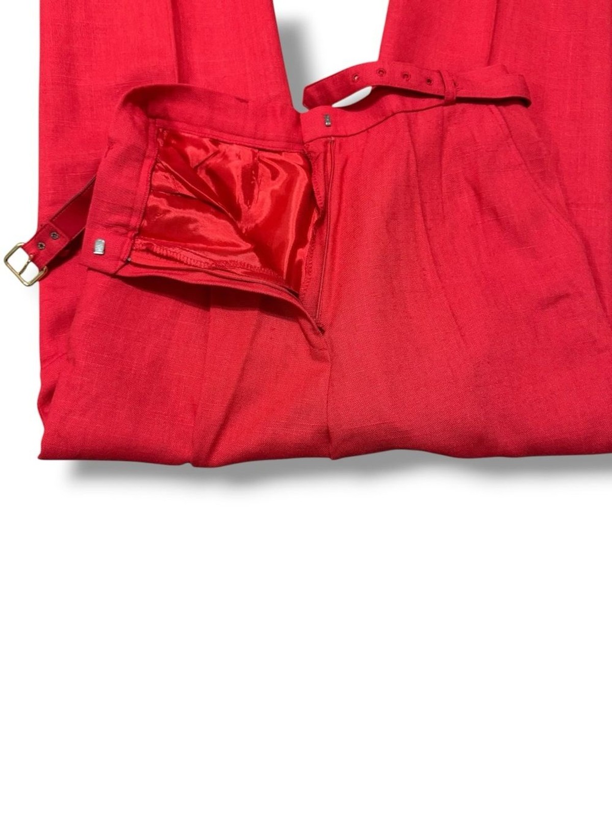 Vintage Country Suburbans Union Made Red High Rise Straight Leg Pants Size 8 USA