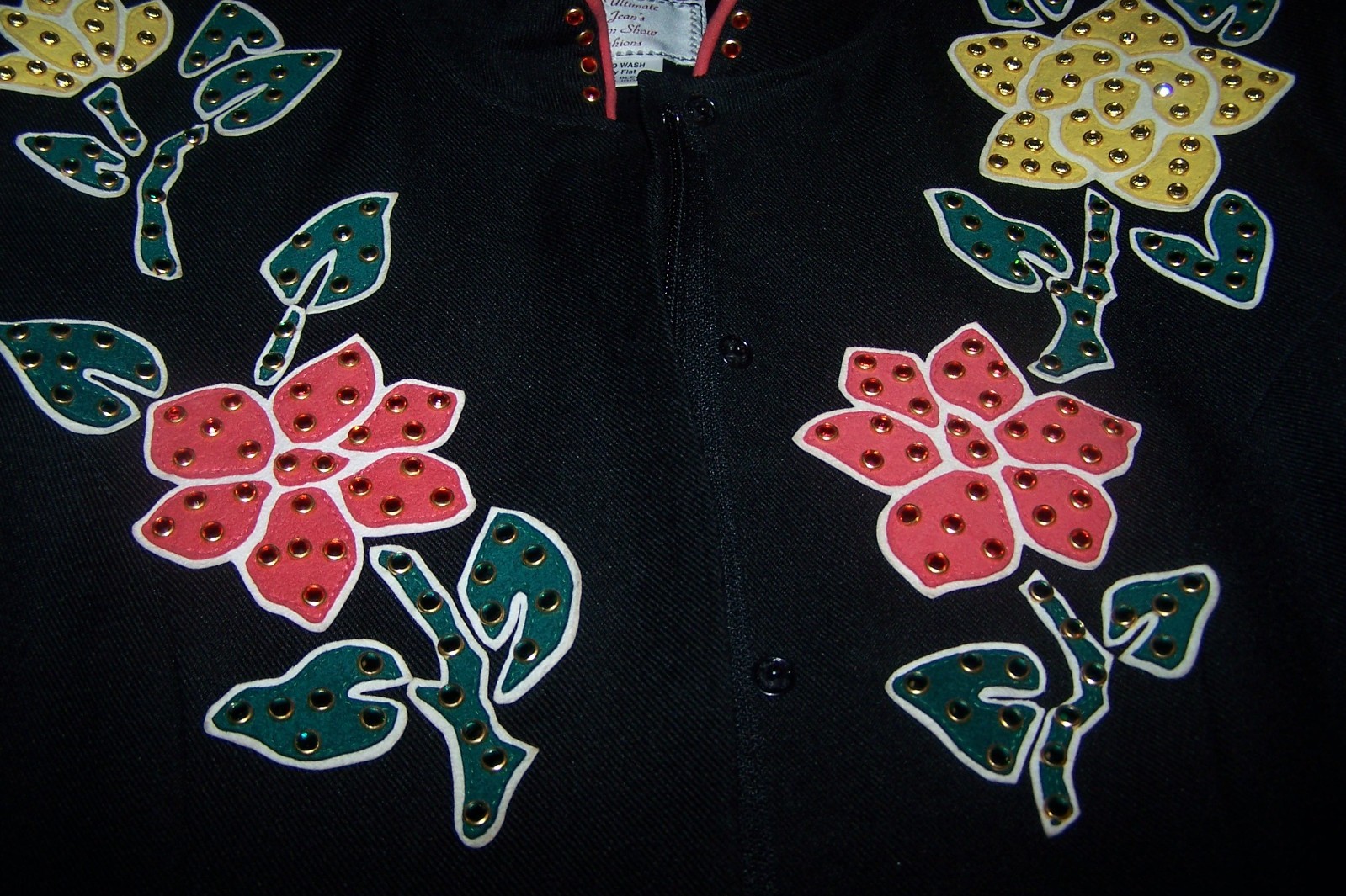 Custom Rodeo Queen Nudie Style Rhinestone Inlay Equestrian Western Show Jacket