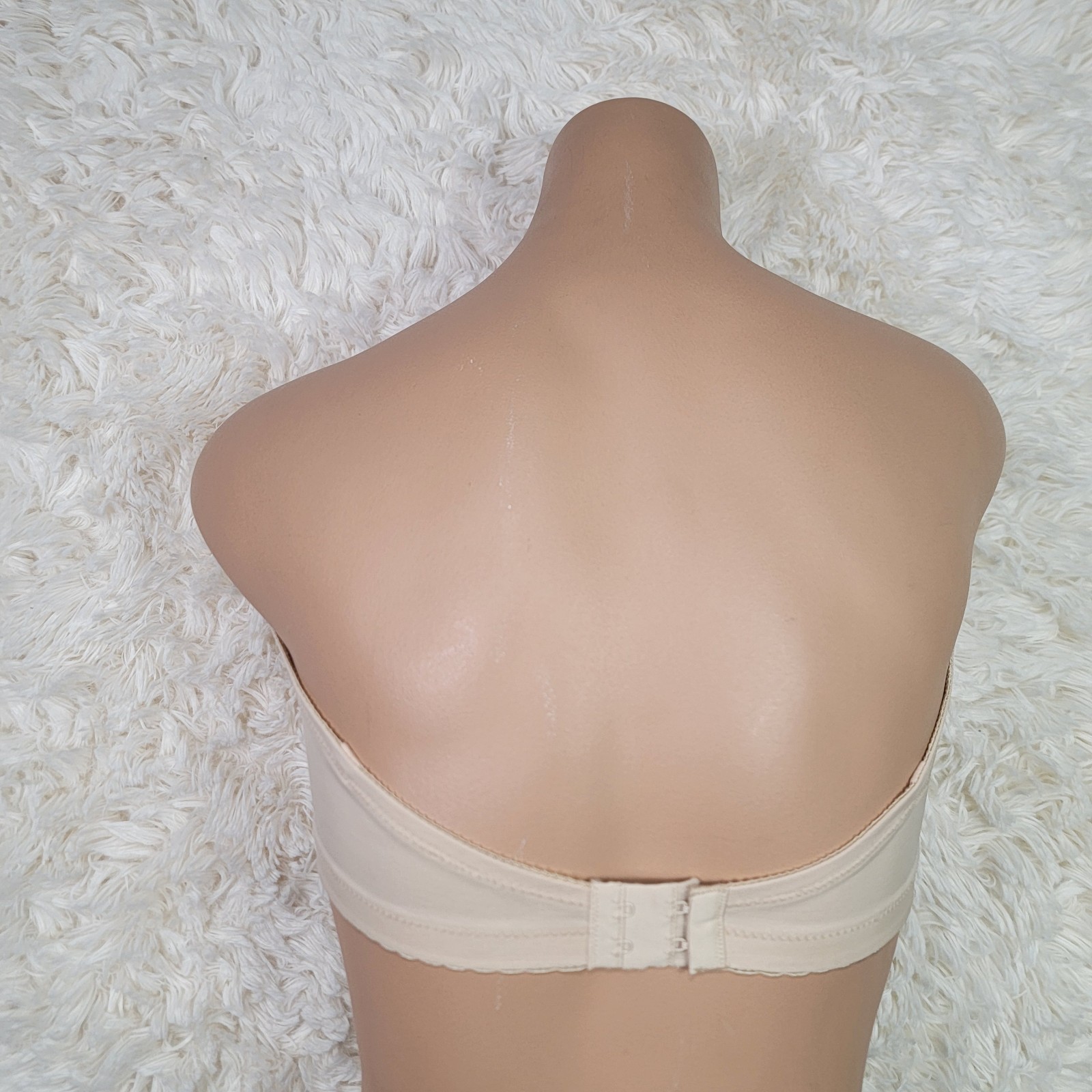 Vintage Gelmart Bra Size 38B Nude Strapless Underwire Pinup Lingerie Padding P