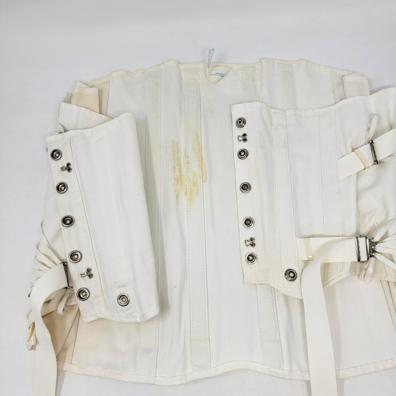 Vintage CAMP Corset Girdle Support #9166 SZ 44 Cotton Truss Laces 1940-50’s USA