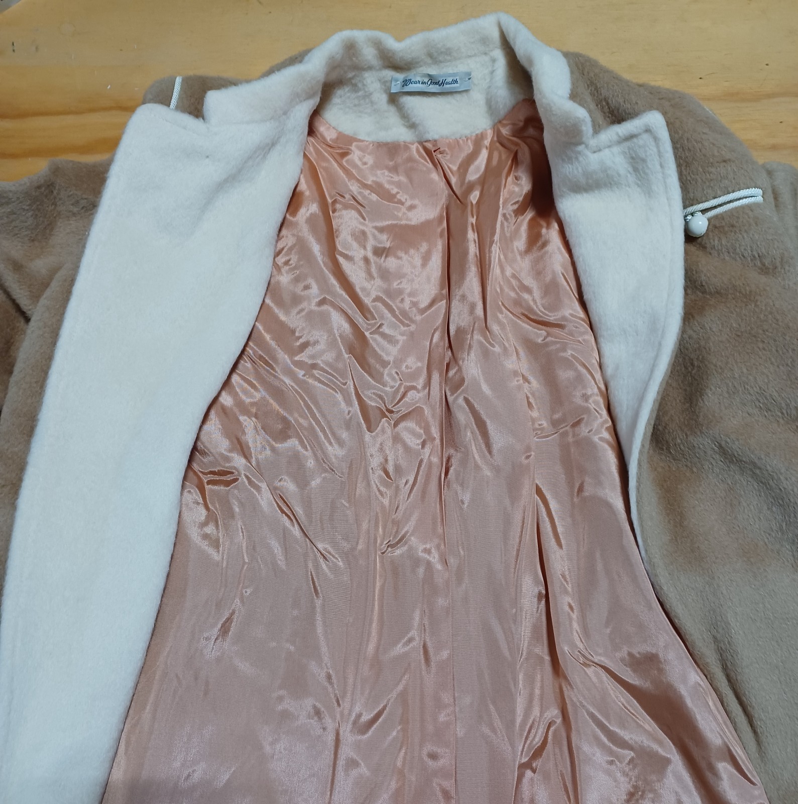 1970s Stevens Forstmann Cedarhurst Full Length Wool Felt Ladies Coat