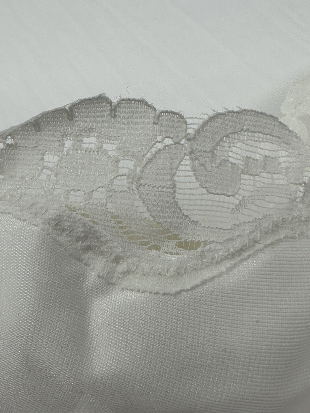 Vintage Strapless Underwire Bra Gelmart 36C ~ White Lace Seamless NWT NOS #C148