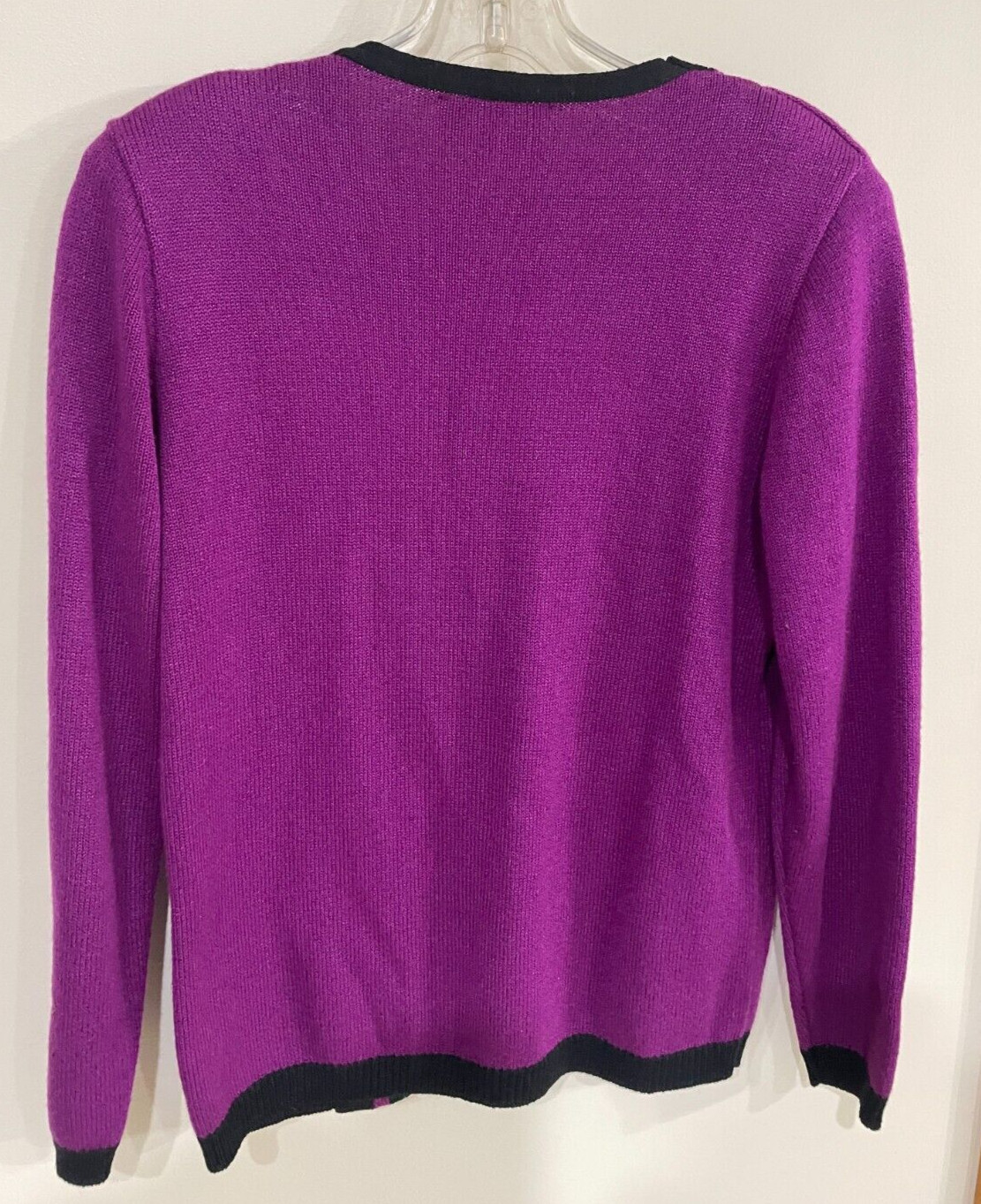 Vivanti Vintage Knit Skirt/Sweater Set 2-piece EUC Size 6 Violet/Black
